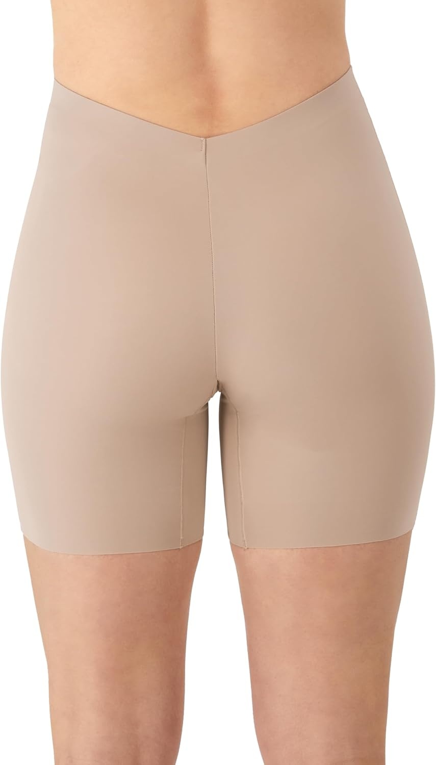 image:imageMaidenform Womens Shaping Shorty Firm Control Shaping Shorts Moisturewicking ShapewearEvening Blush