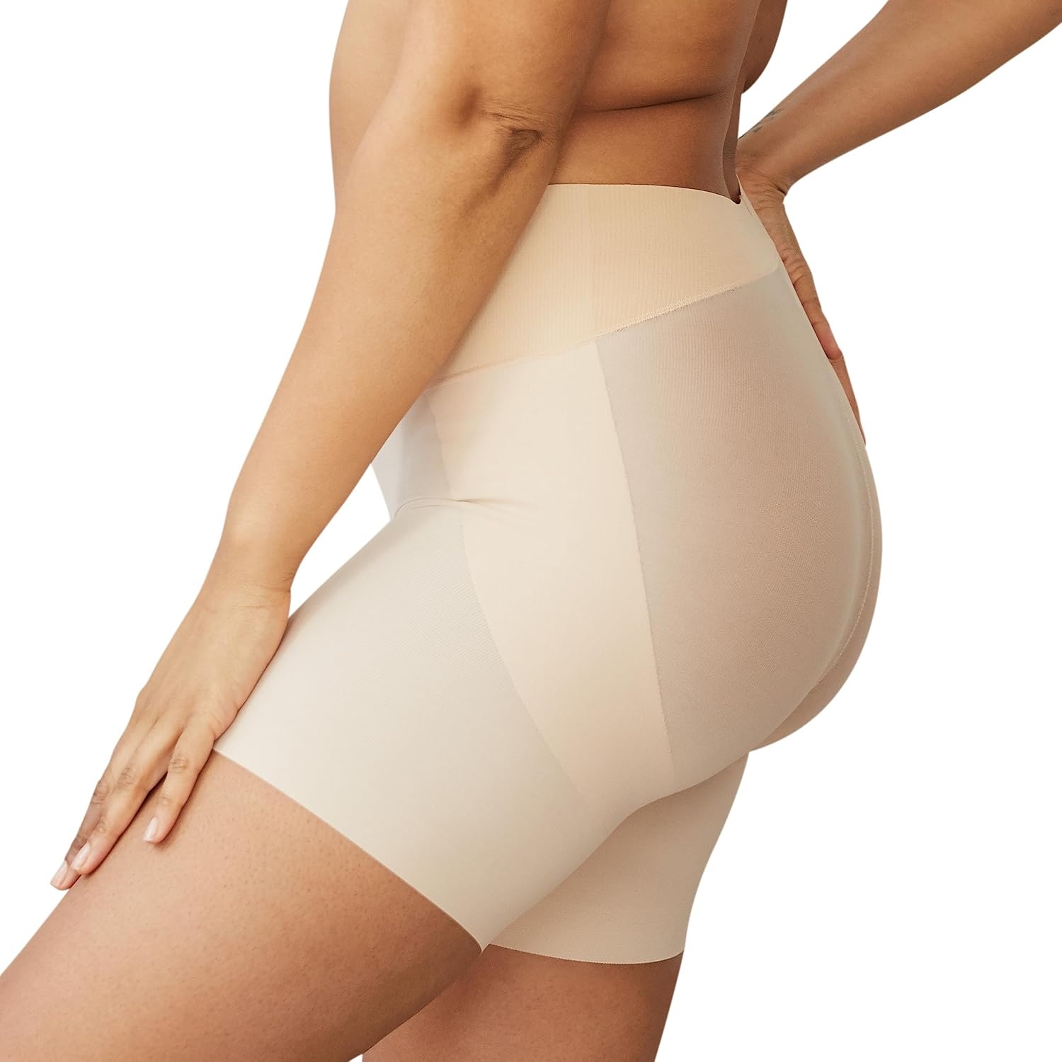 image:imageMaidenform Womens Tame Your Tummy Booty Lift Shorty Cool Comfort Control Top Shapewear ShortsTransparent