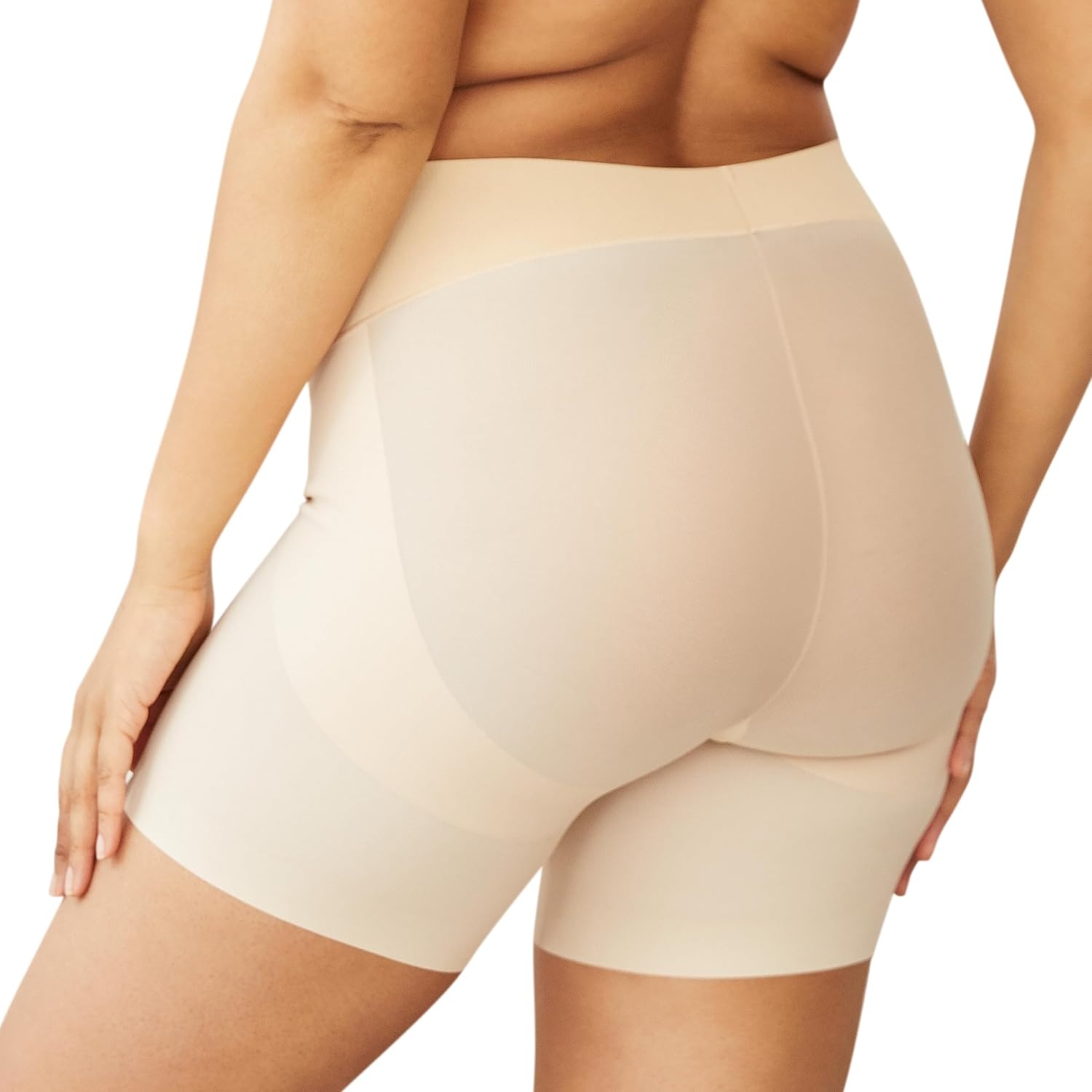 image:imageMaidenform Womens Tame Your Tummy Booty Lift Shorty Cool Comfort Control Top Shapewear ShortsTransparent