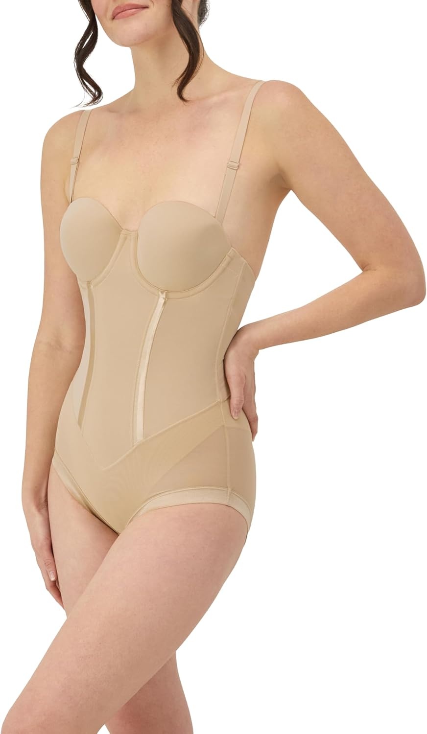 image:imageMaidenform Womens Ultra Firm Control Body Shaper with Convertible BuiltIn Underwire BraLatte Lift