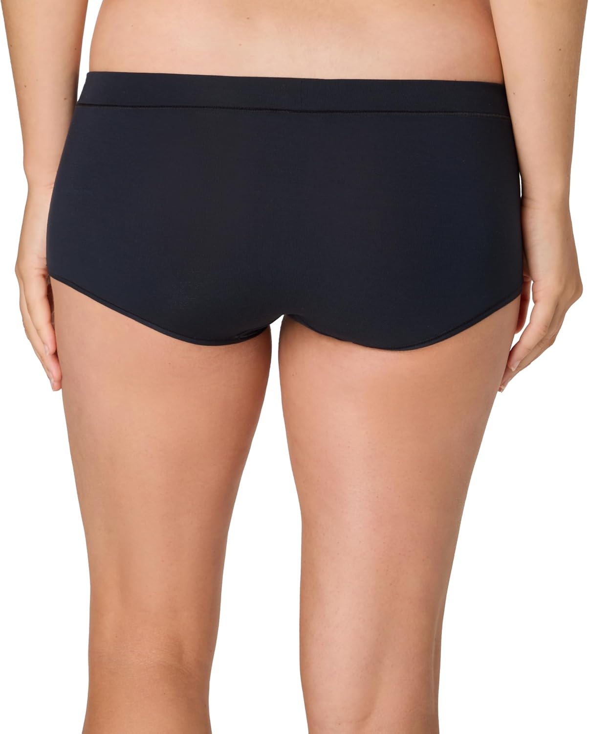 image:imageMaidenform Womens Underwear Boy Shorts 4pack Boy Short Panties for Women Midrise Panty MicrofiberBlackBlackBlackBlack