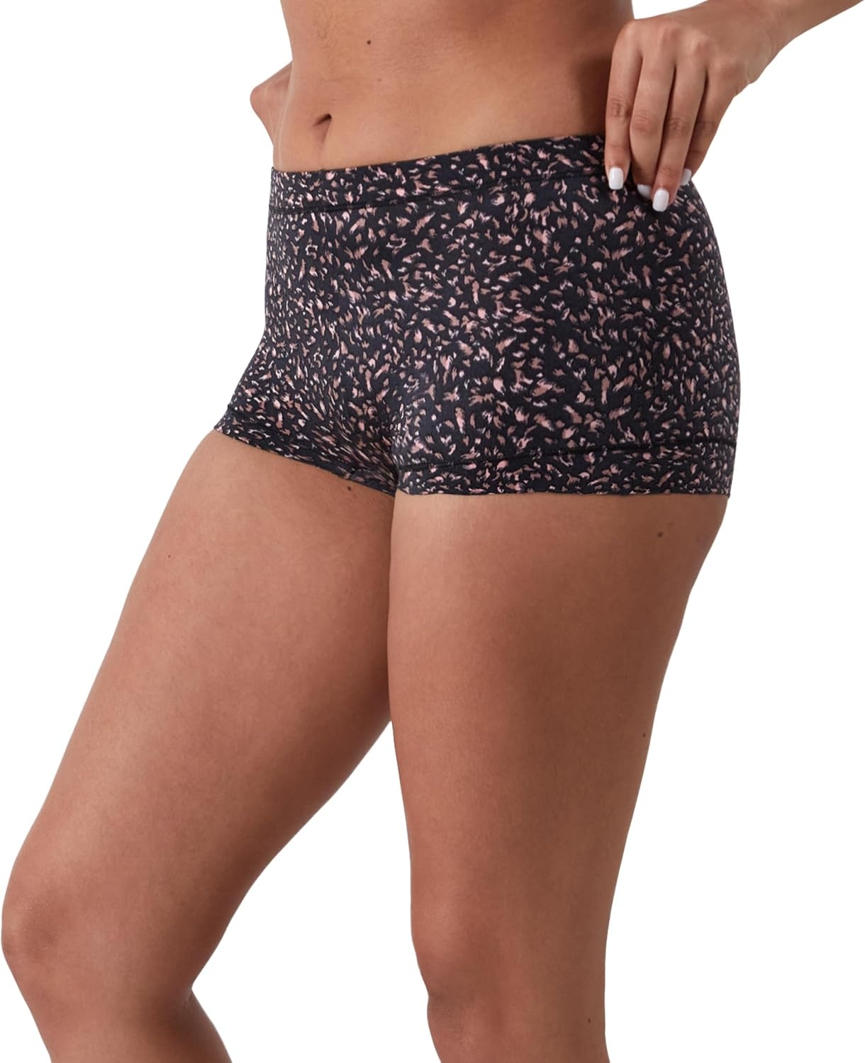 image:imageMaidenform Womens Underwear Boy Shorts Pack 3Pack Microfiber Boy short Underwear Women Pack Coverage Panties for WomenBlackBlack PetalBody Beige