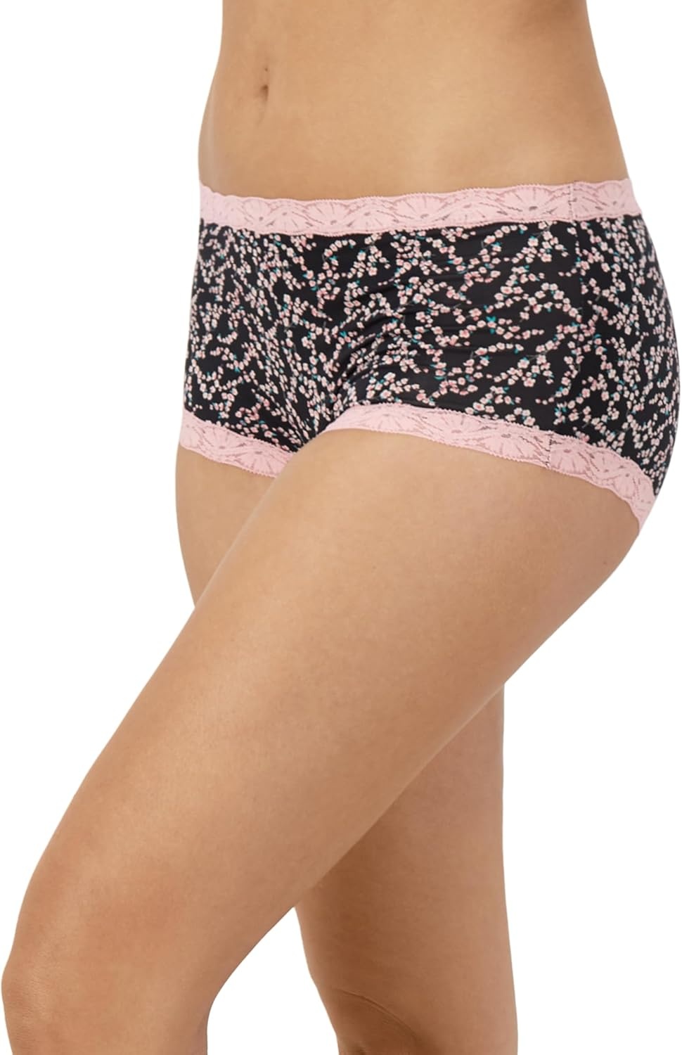 image:imageMaidenform Womens Underwear Boy Shorts Pack 3Pack Microfiber Boy shorts Underwear Women Pack Lace Panties for WomenGeo SnowCherry BlossomLatte Lift