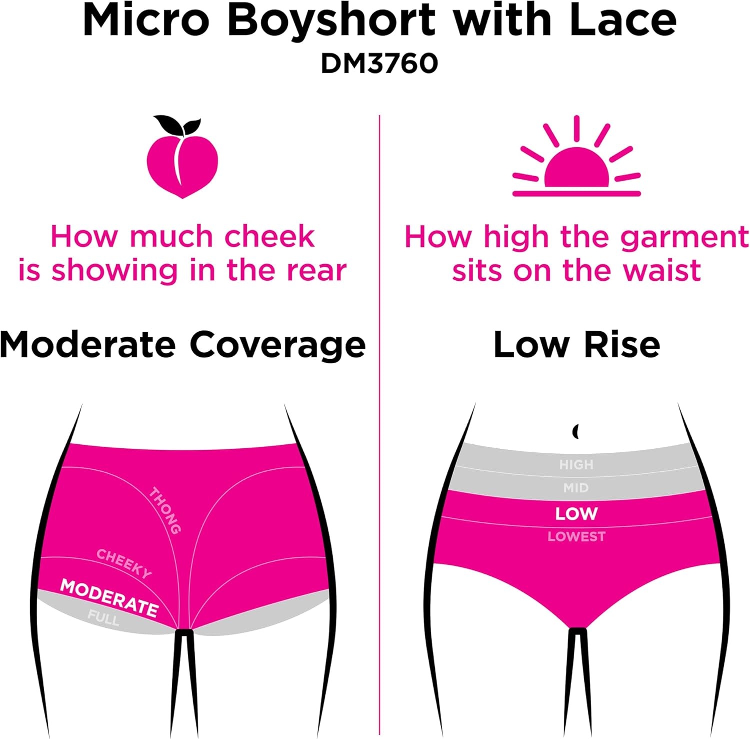 image:imageMaidenform Womens Underwear Boy Shorts Pack 3Pack Microfiber Boy shorts Underwear Women Pack Lace Panties for WomenLatte LiftLatte LiftLatte Lift