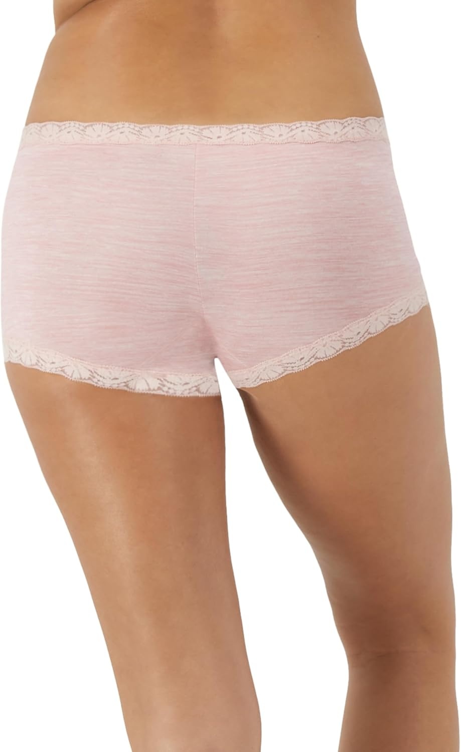 image:imageMaidenform Womens Underwear Boy Shorts Pack 3Pack Microfiber Boy shorts Underwear Women Pack Lace Panties for WomenLatte LiftPink HeatherPeach Swirl