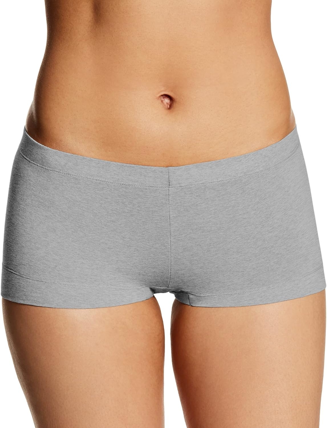 image:imageMaidenform Womens Underwear Boy Shorts Pack 3Pack Stretch Cotton Underwear Women Pack Comfy Boy short Panties for WomenBlue Denim HthrGrey HthrPink Stripe