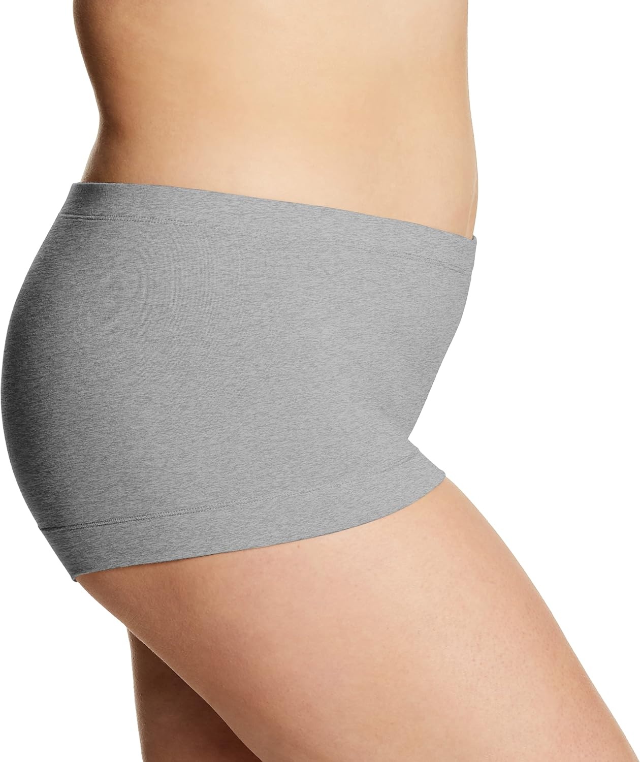 image:imageMaidenform Womens Underwear Boy Shorts Pack 3Pack Stretch Cotton Underwear Women Pack Comfy Boy short Panties for WomenBlue Denim HthrGrey HthrPink Stripe
