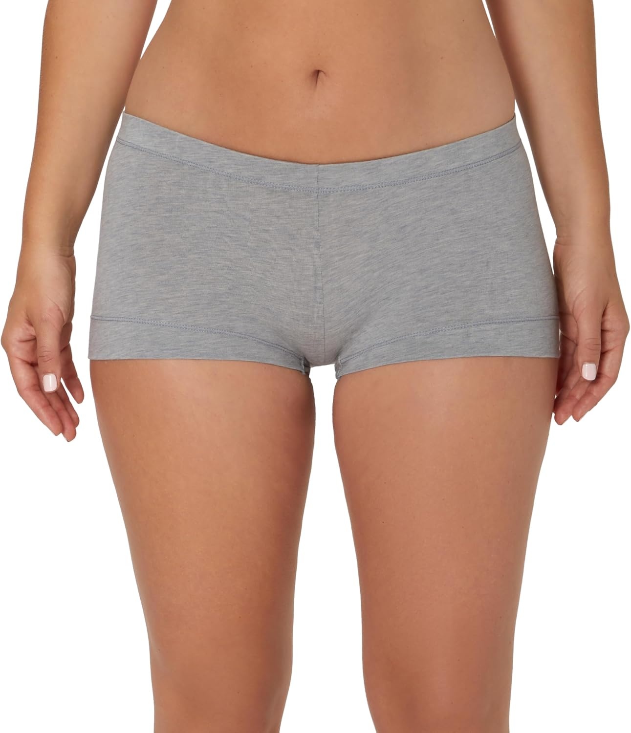 image:imageMaidenform Womens Underwear Boy Shorts Pack 3Pack Stretch Cotton Underwear Women Pack Comfy Boy short Panties for WomenPink HeatherGrey HeatherBlack
