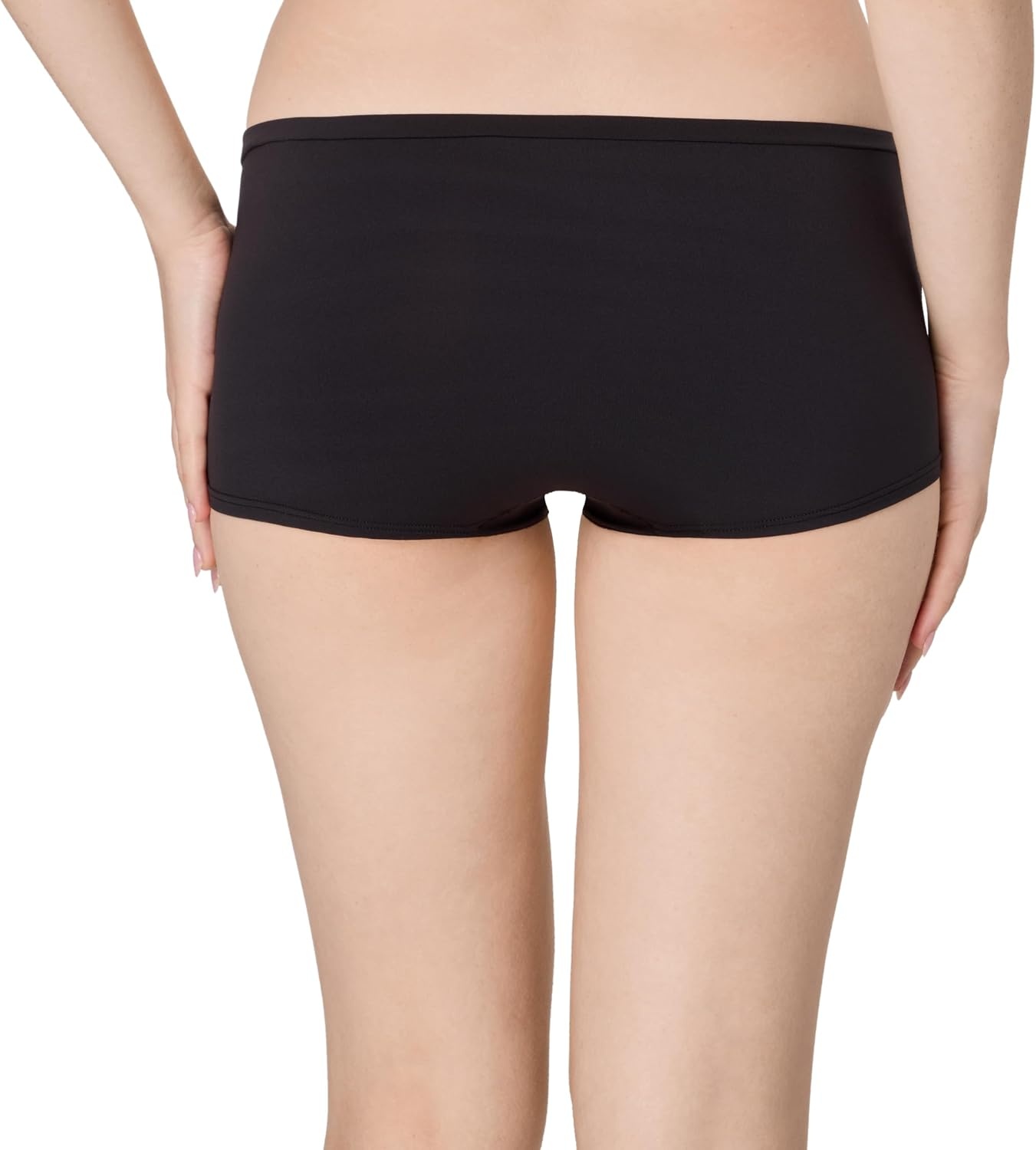 image:imageMaidenform Womens Underwear Boyshort 4pack Midrise Full Coverage Microfiber Stretch Buttery Soft Underwear PackBlackBlackBlackBlack