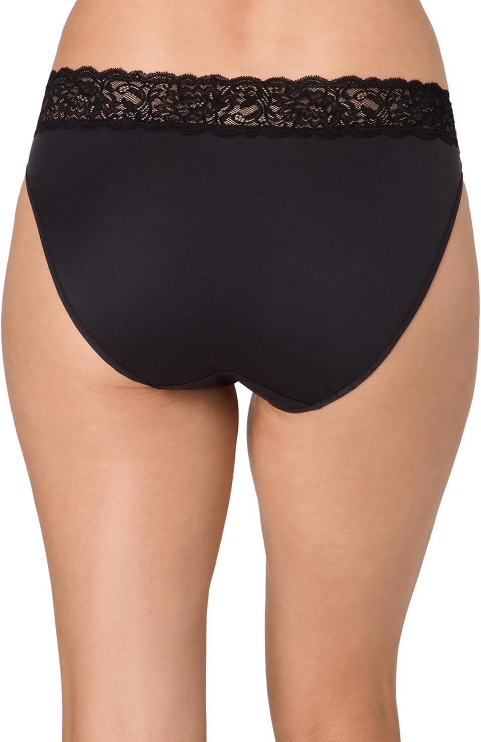 image:imageMaidenform Womens Underwear Briefs 4pack Soft Brief Panties for Women Highrise Panty LaceBlackBlackBlackBlack