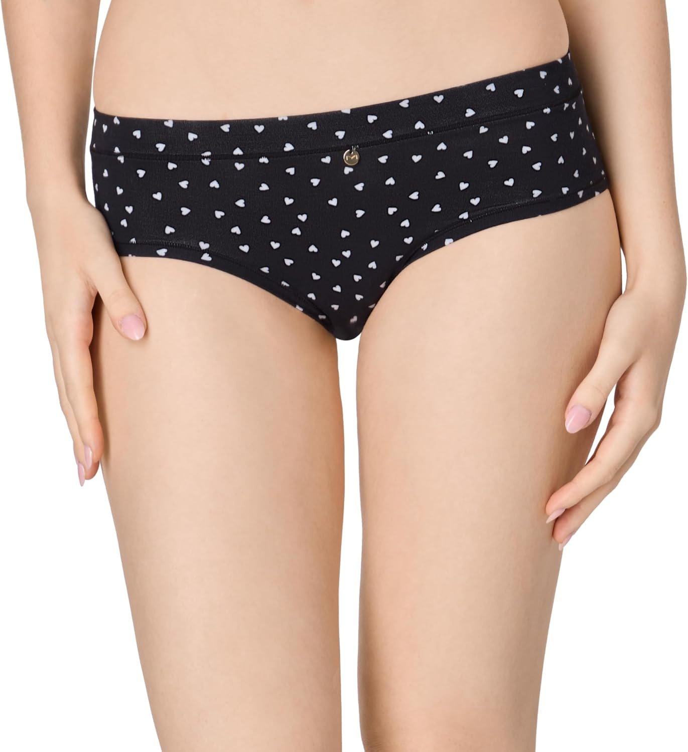 image:imageMaidenform Womens Underwear Hipster Pack 4Pack Viscose from Bamboo Underwear for Women LowRise PantiesBeigeAlmondBlack HeartBlack