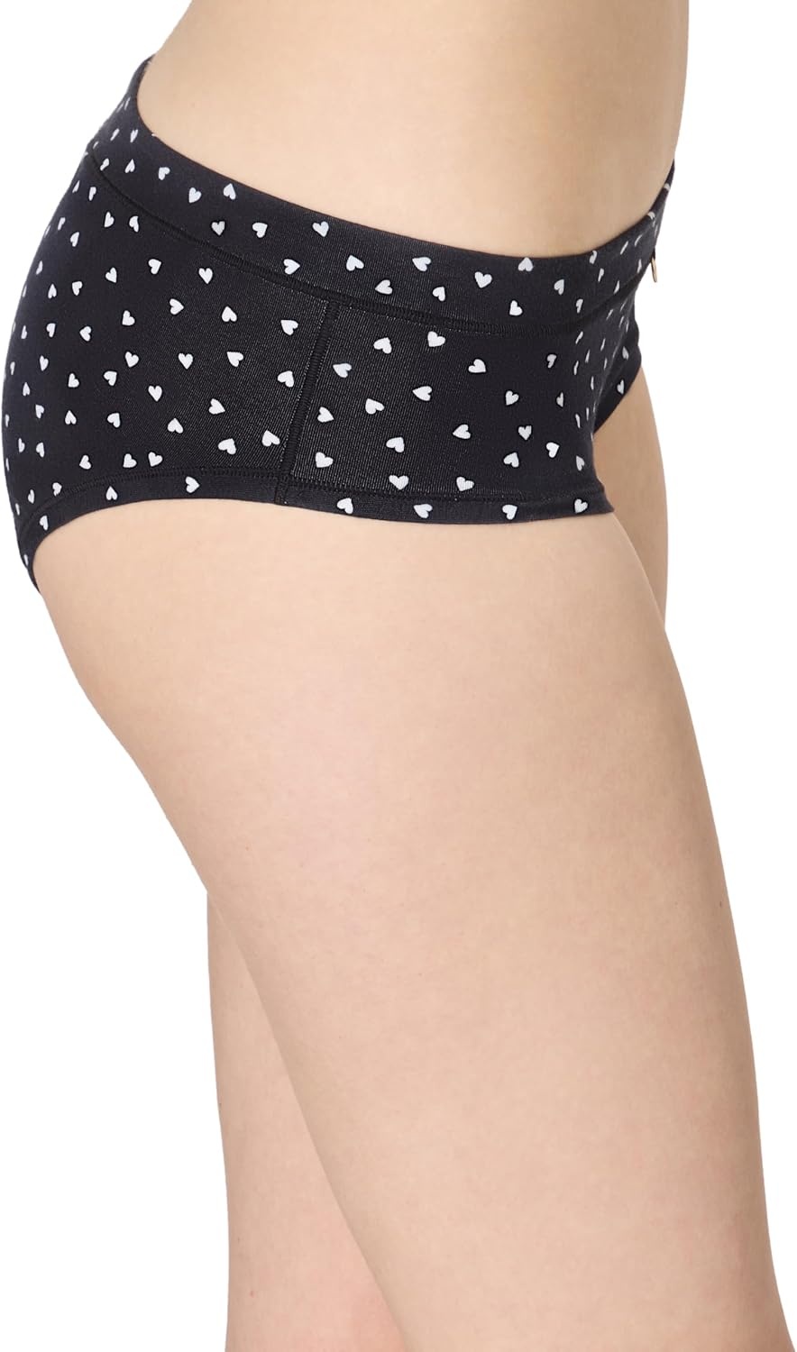 image:imageMaidenform Womens Underwear Hipster Pack 4Pack Viscose from Bamboo Underwear for Women LowRise PantiesBeigeAlmondBlack HeartBlack