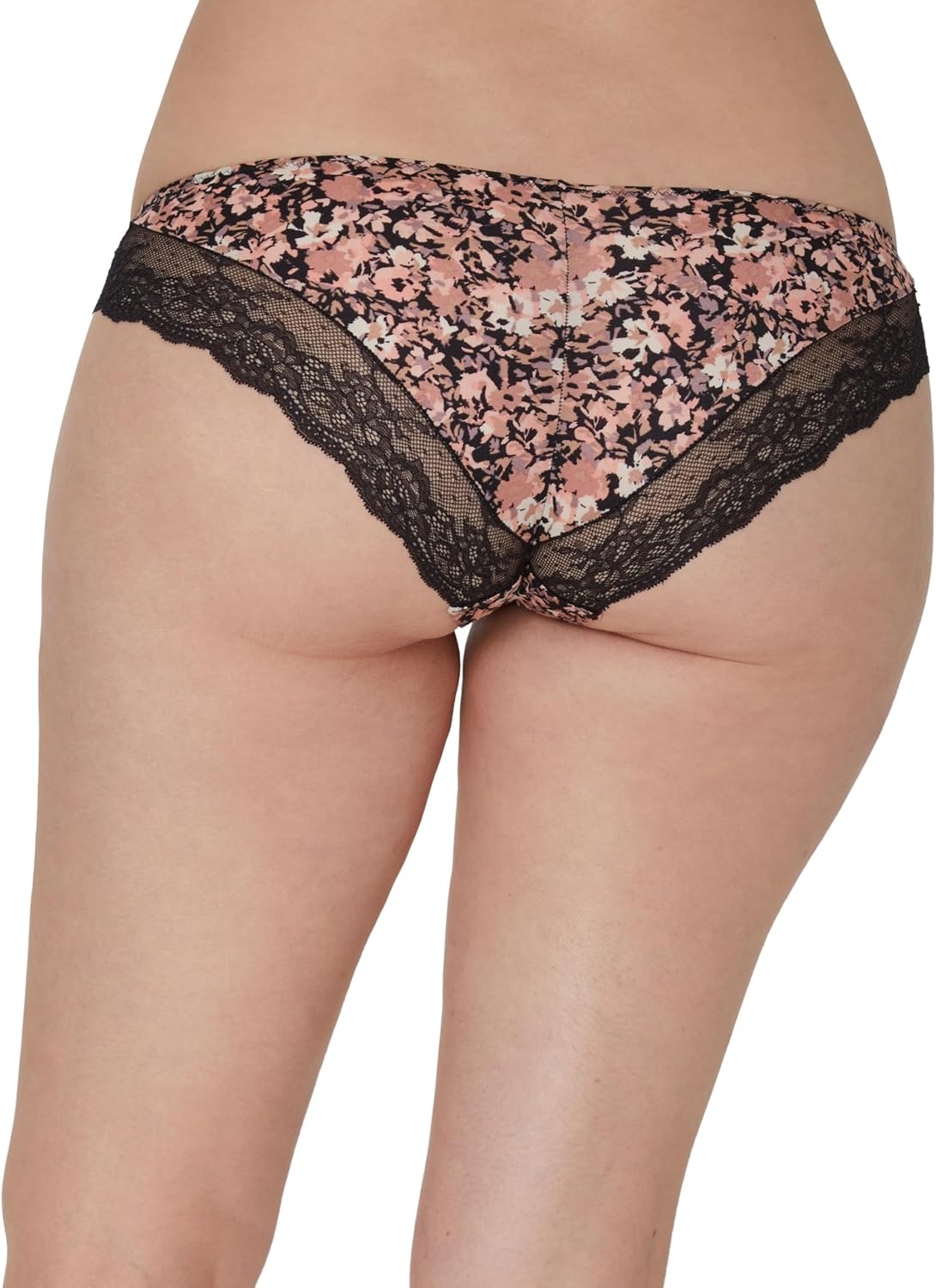 image:imageMaidenform Womens Underwear Tangas Pack 3Pack Lace Tanga Underwear Women Pack Cheeky Smooth amp Soft Panties for WomenAbstract FloralBlackAlmond