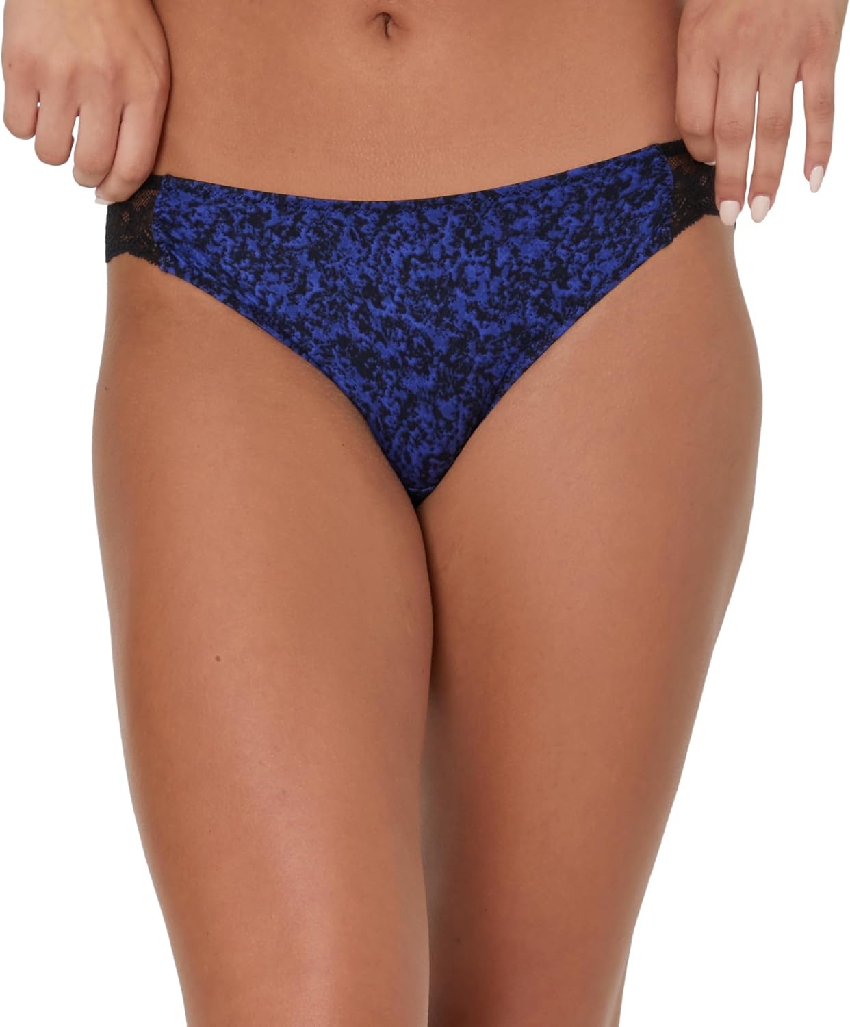 image:imageMaidenform Womens Underwear Tangas Pack 3Pack Lace Tanga Underwear Women Pack Cheeky Smooth amp Soft Panties for WomenBlack Texture PrintNavy Rose GoldCottage Ditsy