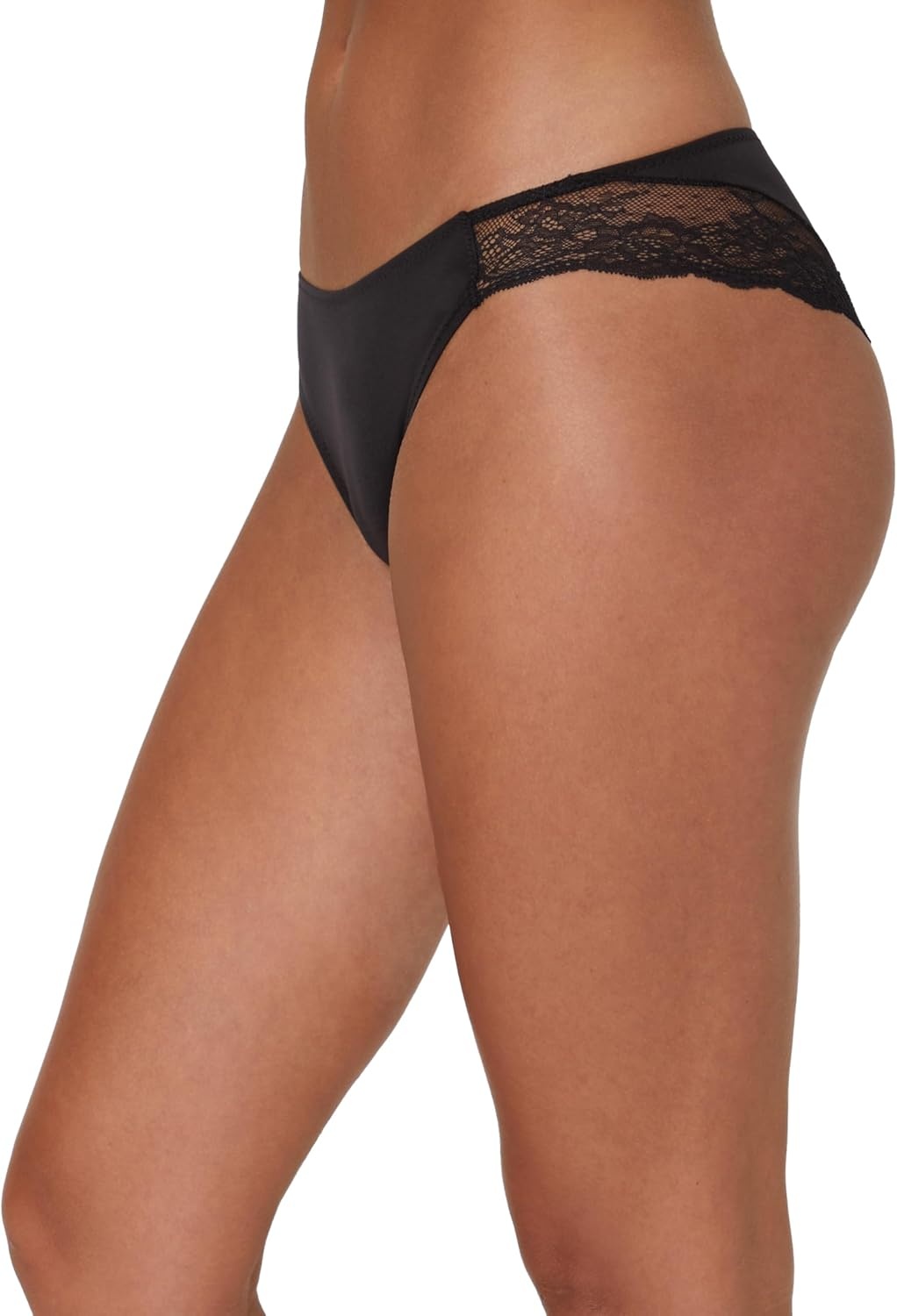 image:imageMaidenform Womens Underwear Tangas Pack 3Pack Lace Tanga Underwear Women Pack Cheeky Smooth amp Soft Panties for WomenBlackBlackBlack