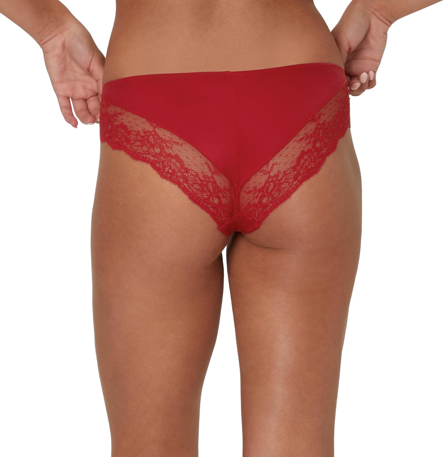 image:imageMaidenform Womens Underwear Tangas Pack 3Pack Lace Tanga Underwear Women Pack Cheeky Smooth amp Soft Panties for WomenCamera RedySteel StripeBlack