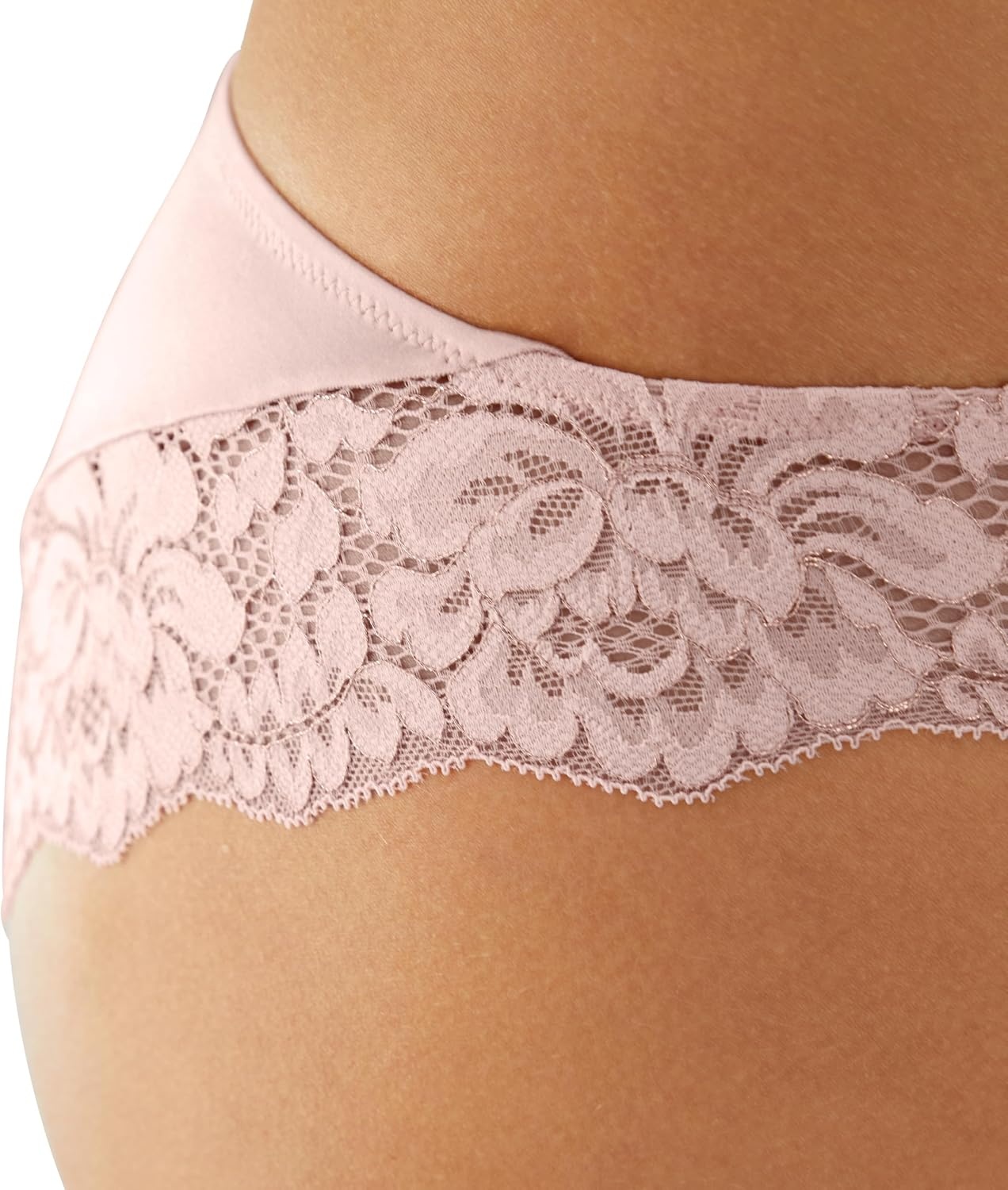 image:imageMaidenform Womens Underwear Tangas Pack 3Pack Lace Tanga Underwear Women Pack Cheeky Smooth amp Soft Panties for WomenWhite Rose GoldPale Pink RgBlack Rg