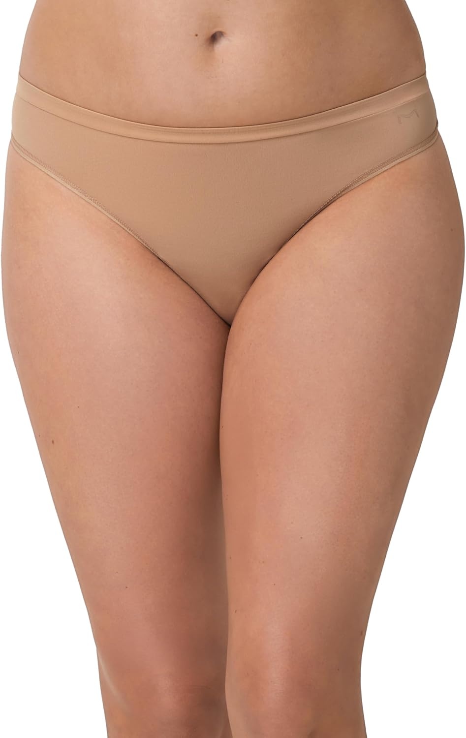 image:imageMaidenform Womens Underwear Thong 4Pack Barely There MidRise Buttery Soft Thong Stretch Underwear PackDeep GlowDeep GlowBlackBlack