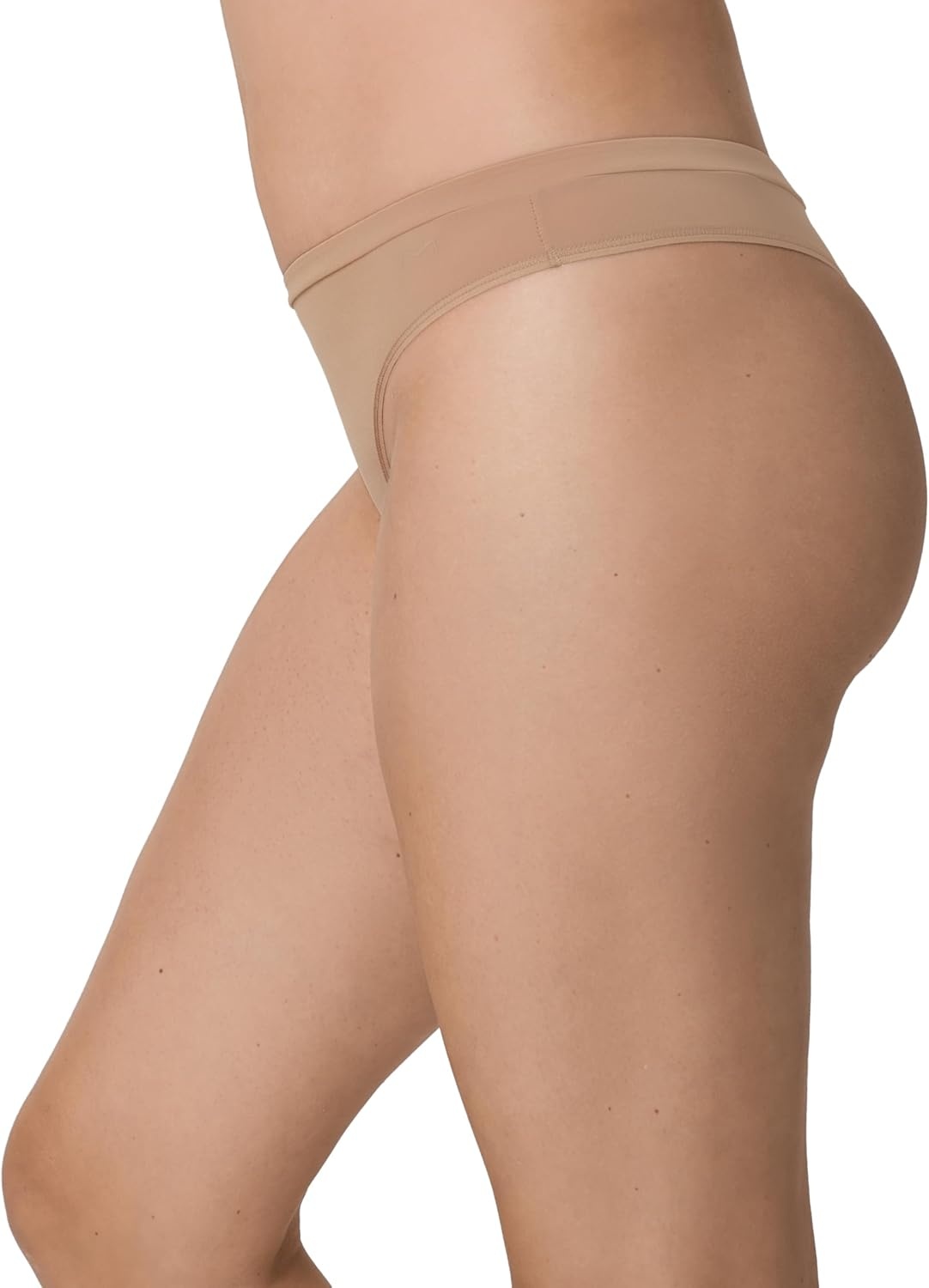 image:imageMaidenform Womens Underwear Thong 4Pack Barely There MidRise Buttery Soft Thong Stretch Underwear PackDeep GlowDeep GlowBlackBlack