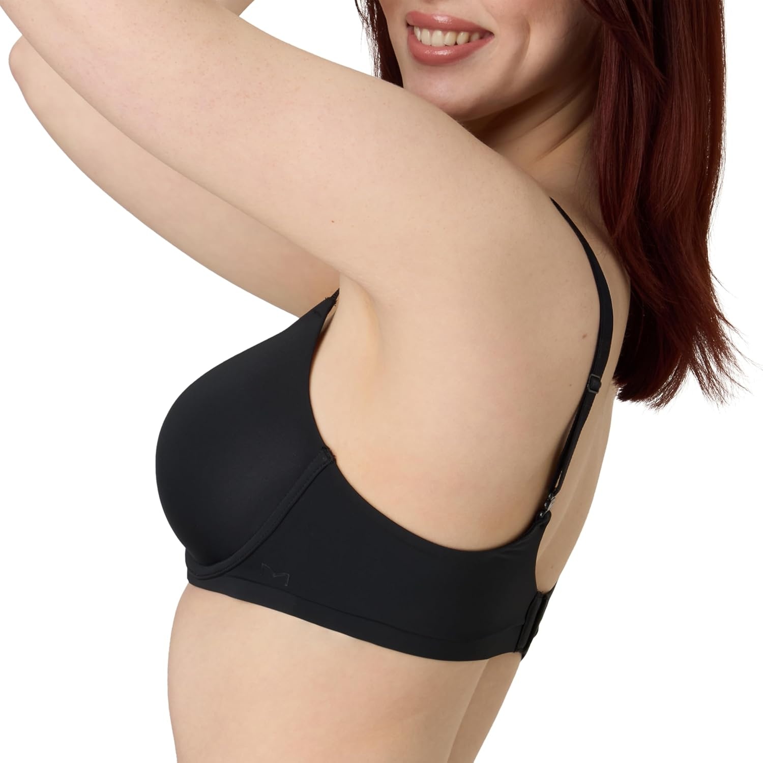 image:imageMaidenform Womens Underwire Bra Barely There NoShow Bra Full Coverage Adjustable amp Convertible StrapsBlack