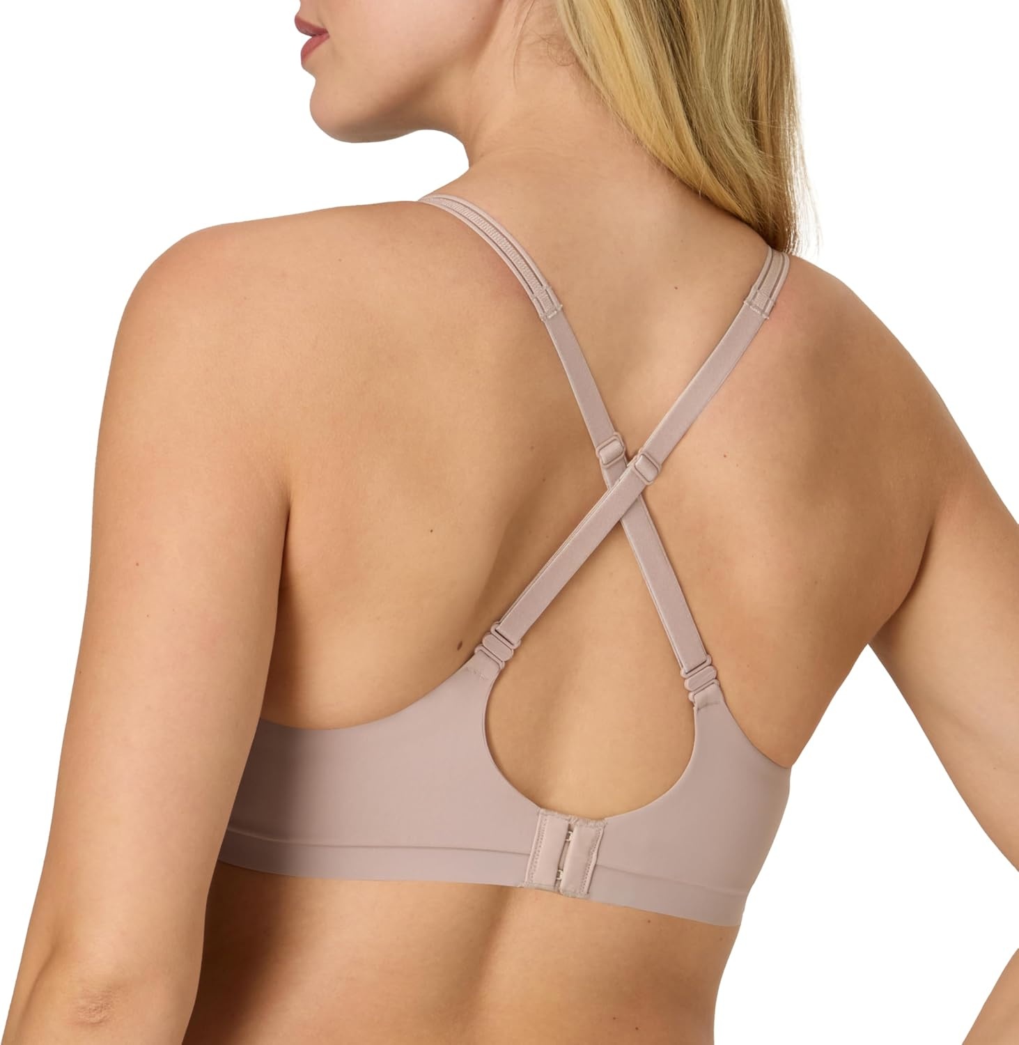 image:imageMaidenform Womens Underwire Bra Barely There NoShow Bra Full Coverage Adjustable amp Convertible StrapsEvening Blush