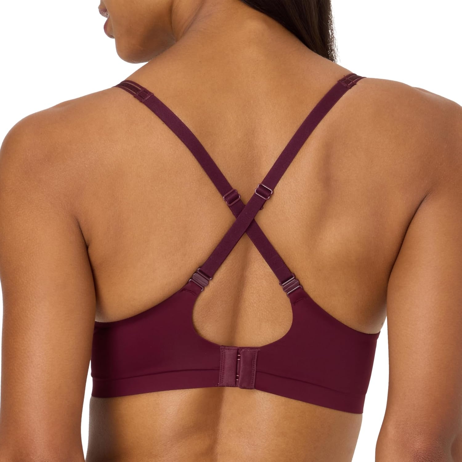 image:imageMaidenform Womens Underwire Bra Barely There NoShow Bra Full Coverage Adjustable amp Convertible StrapsNightfire Red