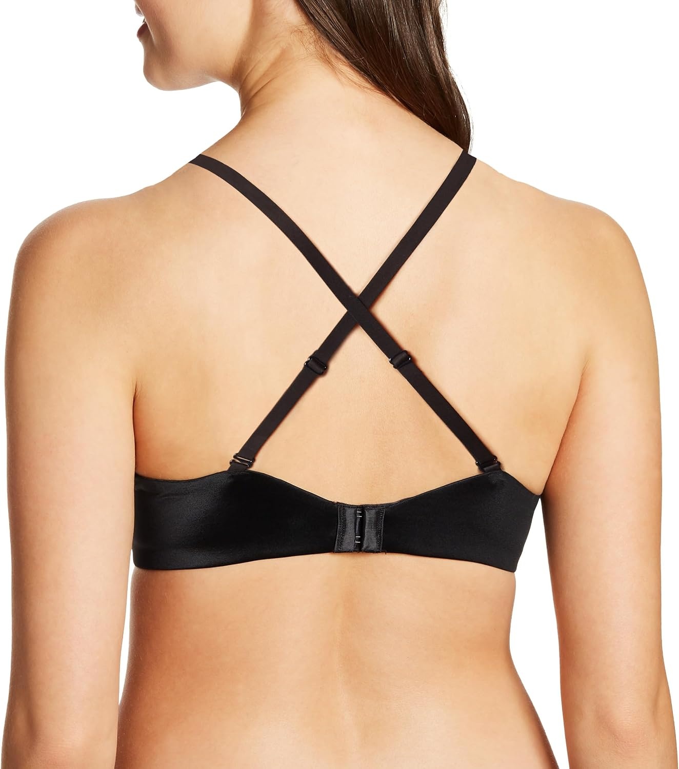 image:imageMaidenform Womens Underwire Bra Natural Boost Demi PushUp TShirt Bras for Women Lace Trim Convertible PlungingBlack