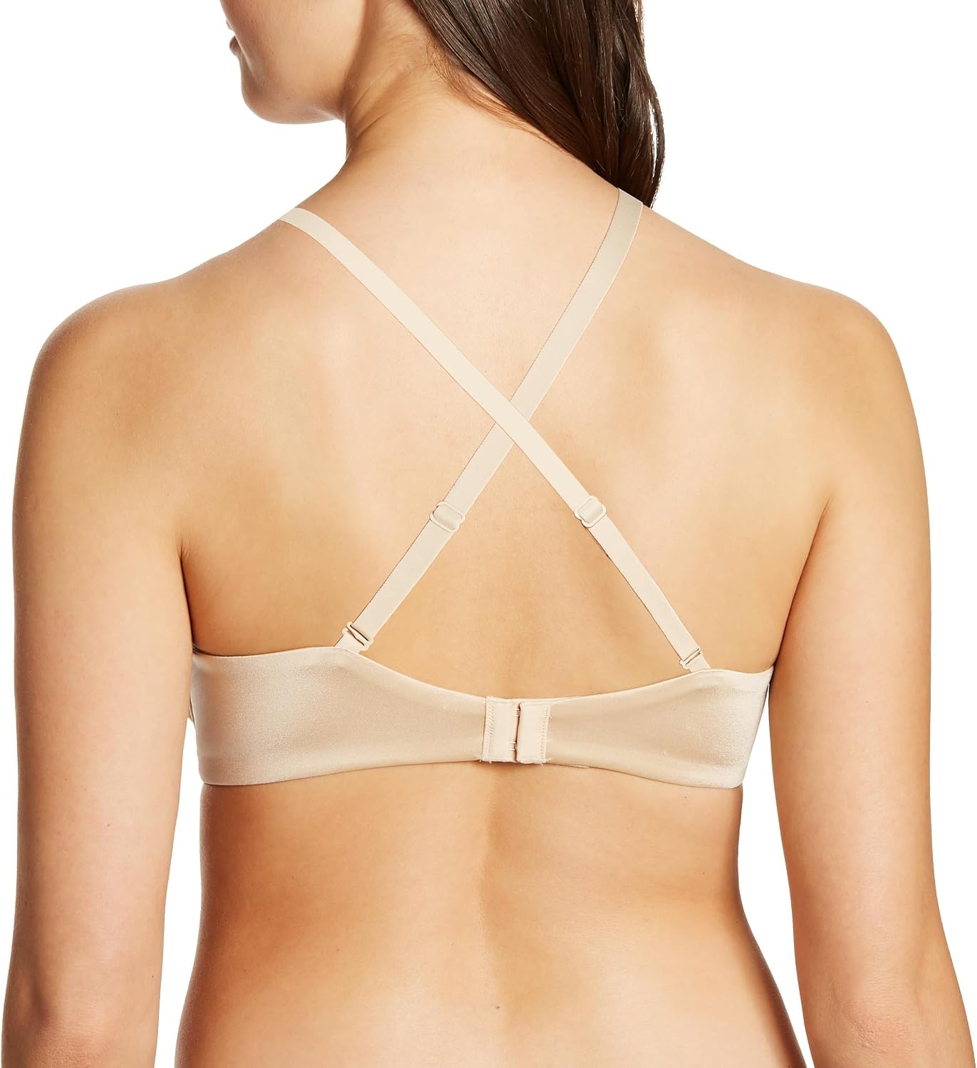 image:imageMaidenform Womens Underwire Bra Natural Boost Demi PushUp TShirt Bras for Women Lace Trim Convertible PlungingLatte Lift