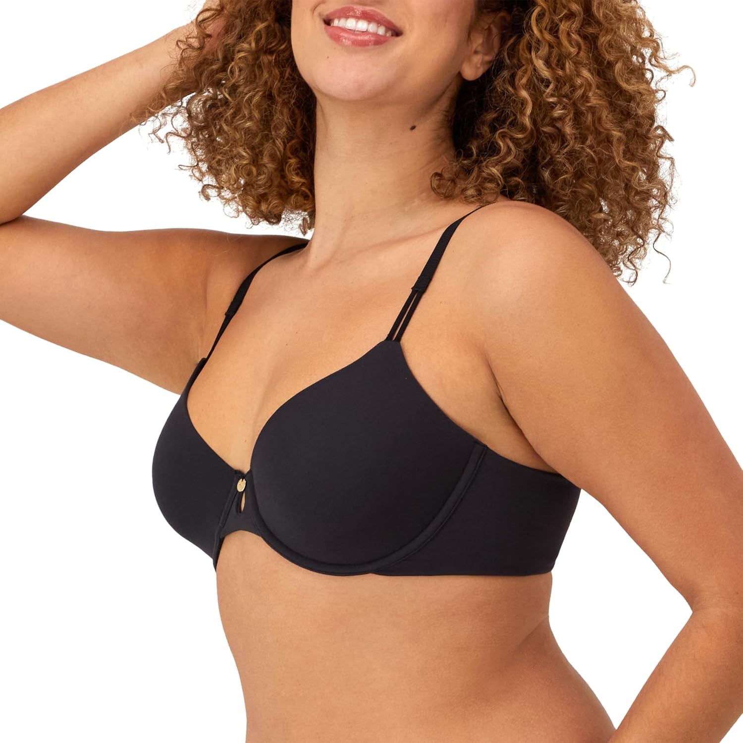 image:imageMaidenform Womens Underwire TShirt Bra Everyday Luxe TShirt Bra Full Coverage BraBlack