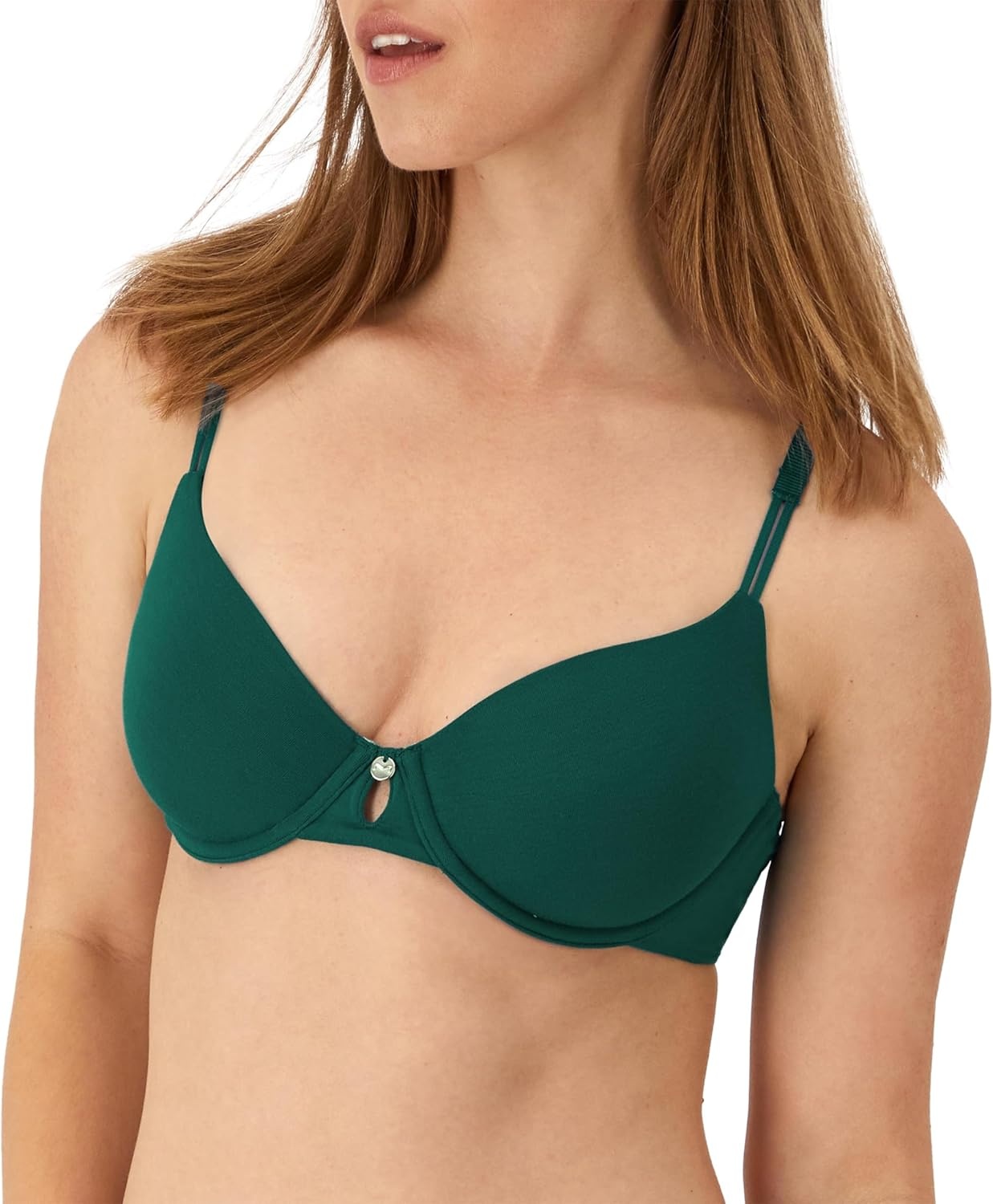 image:imageMaidenform Womens Underwire TShirt Bra Everyday Luxe TShirt Bra Full Coverage BraInstant Teal
