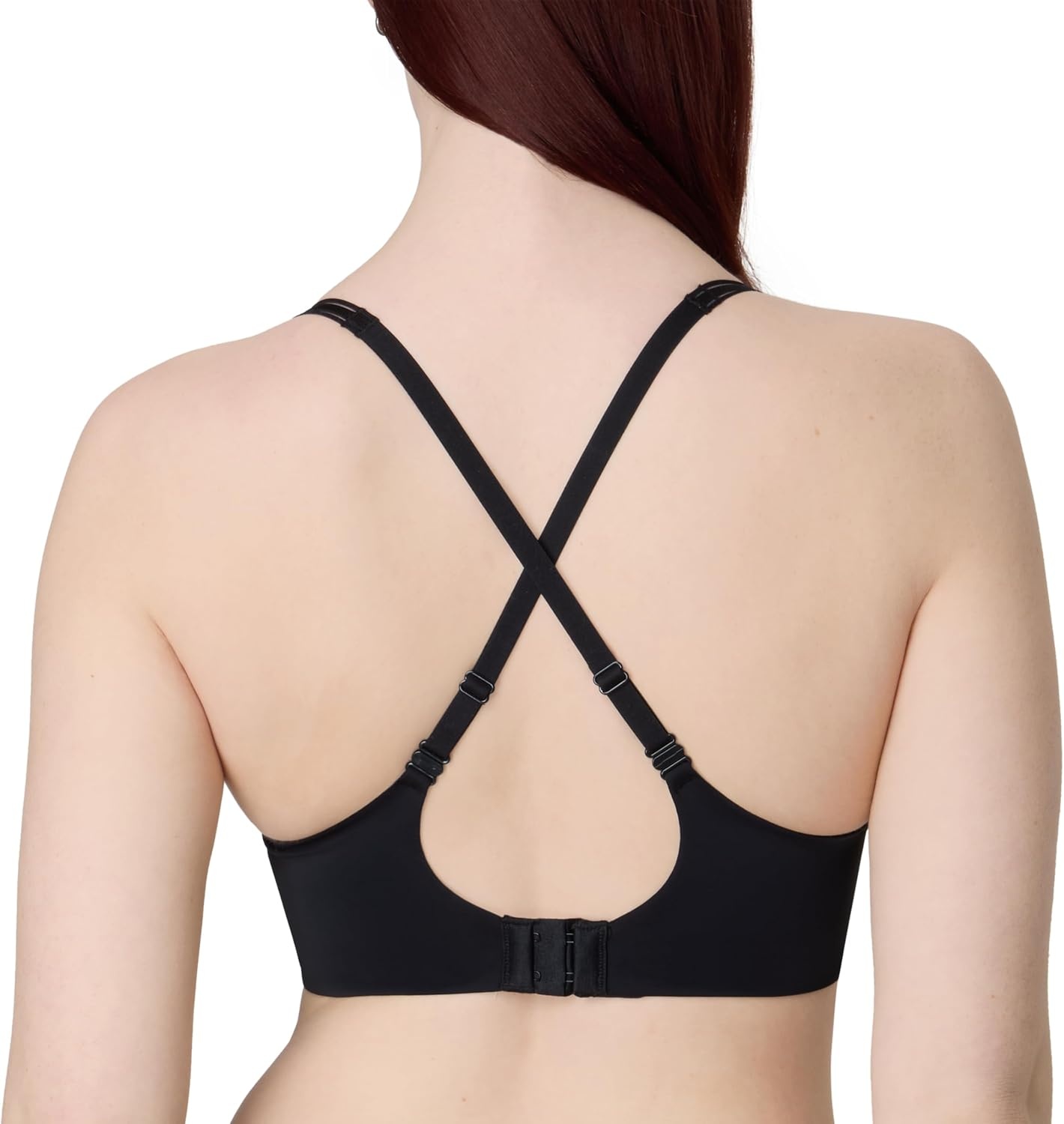 image:imageMaidenform Womens Wireless Bra Barely There NoShow Bra for Women Full Coverage Convertible StrapsBlack