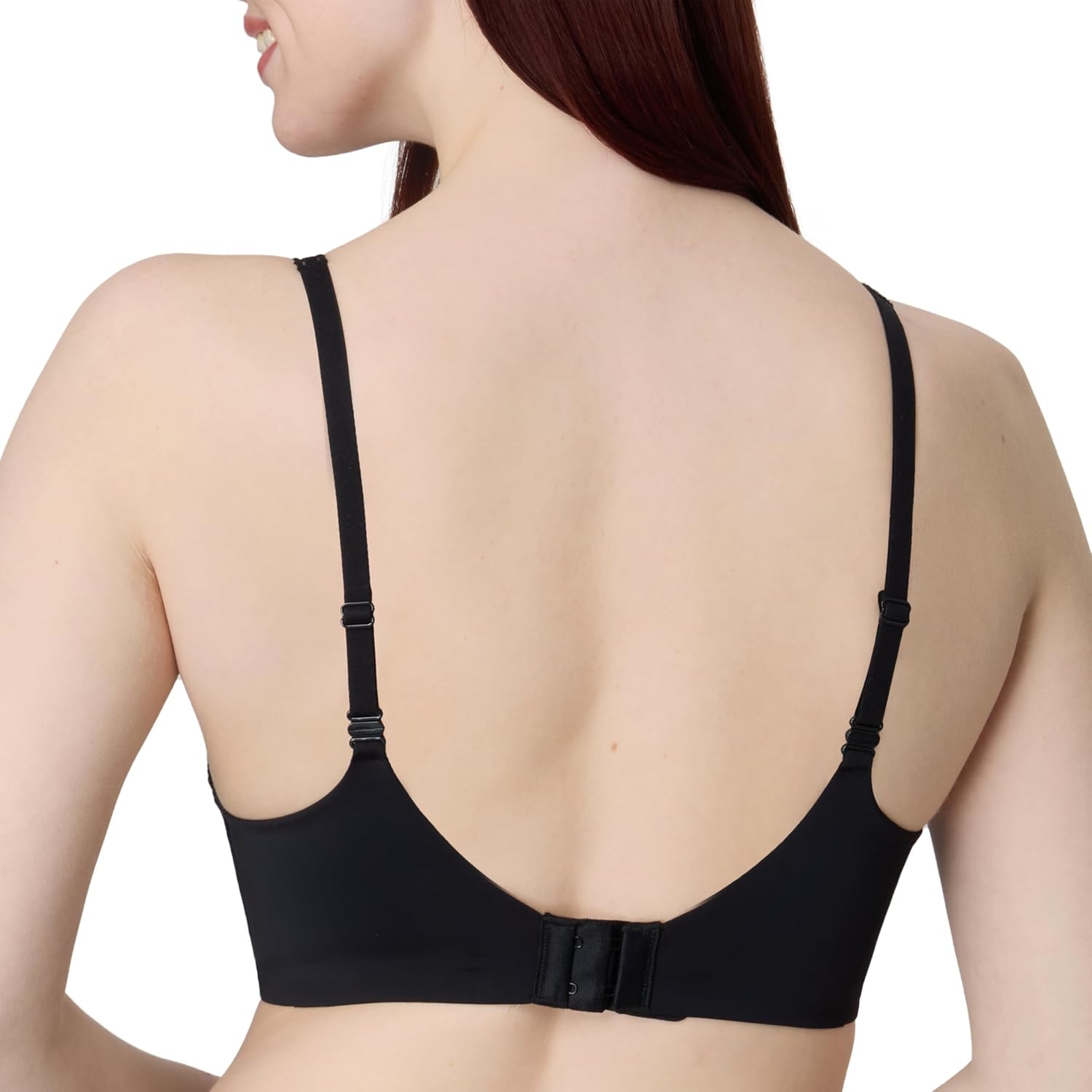 image:imageMaidenform Womens Wireless Bra Barely There NoShow Bra for Women Full Coverage Convertible StrapsBlack