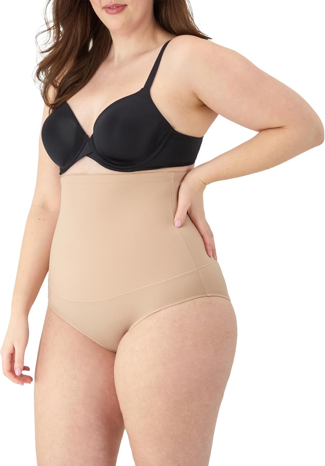 image:imageMaidenform womens Firm Control High Waist Shapewear Brief Fl1854Latte Lift