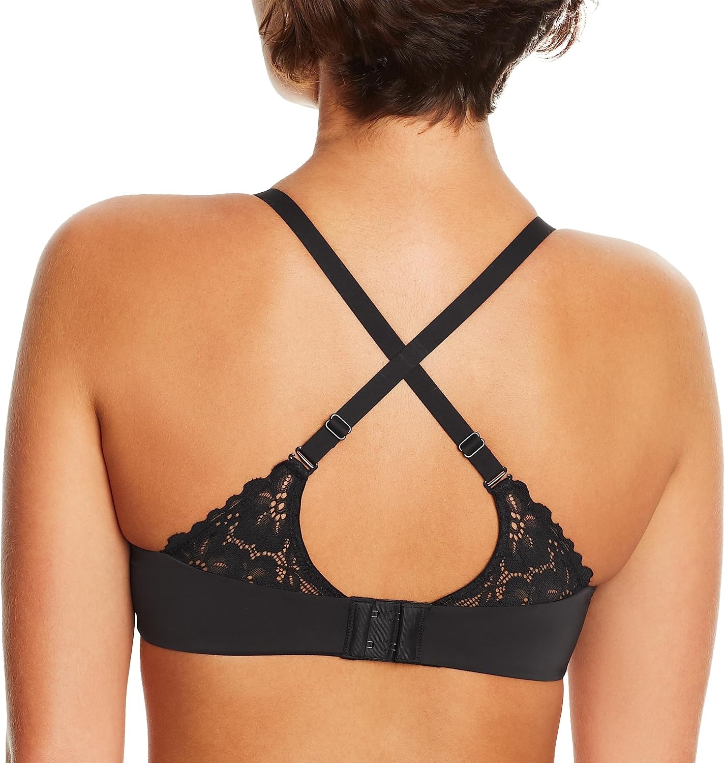 image:imageMaidenform womens One Fab Fit Underwire Bra Microfiber Tshirt Bra Convertible Retired ColorsBlack