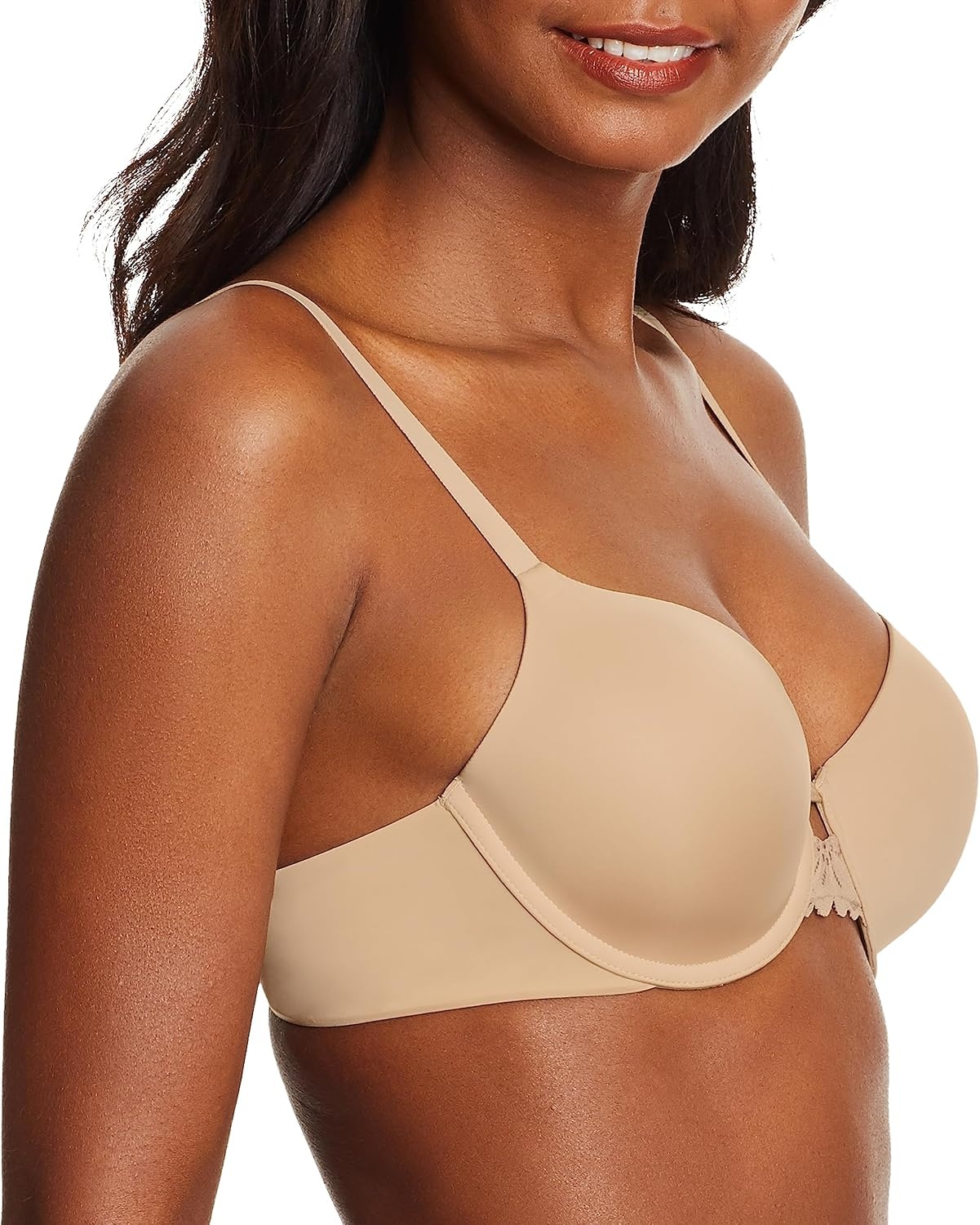 image:imageMaidenform womens One Fab Fit Underwire Bra Microfiber Tshirt Bra Convertible Retired ColorsParis Nude