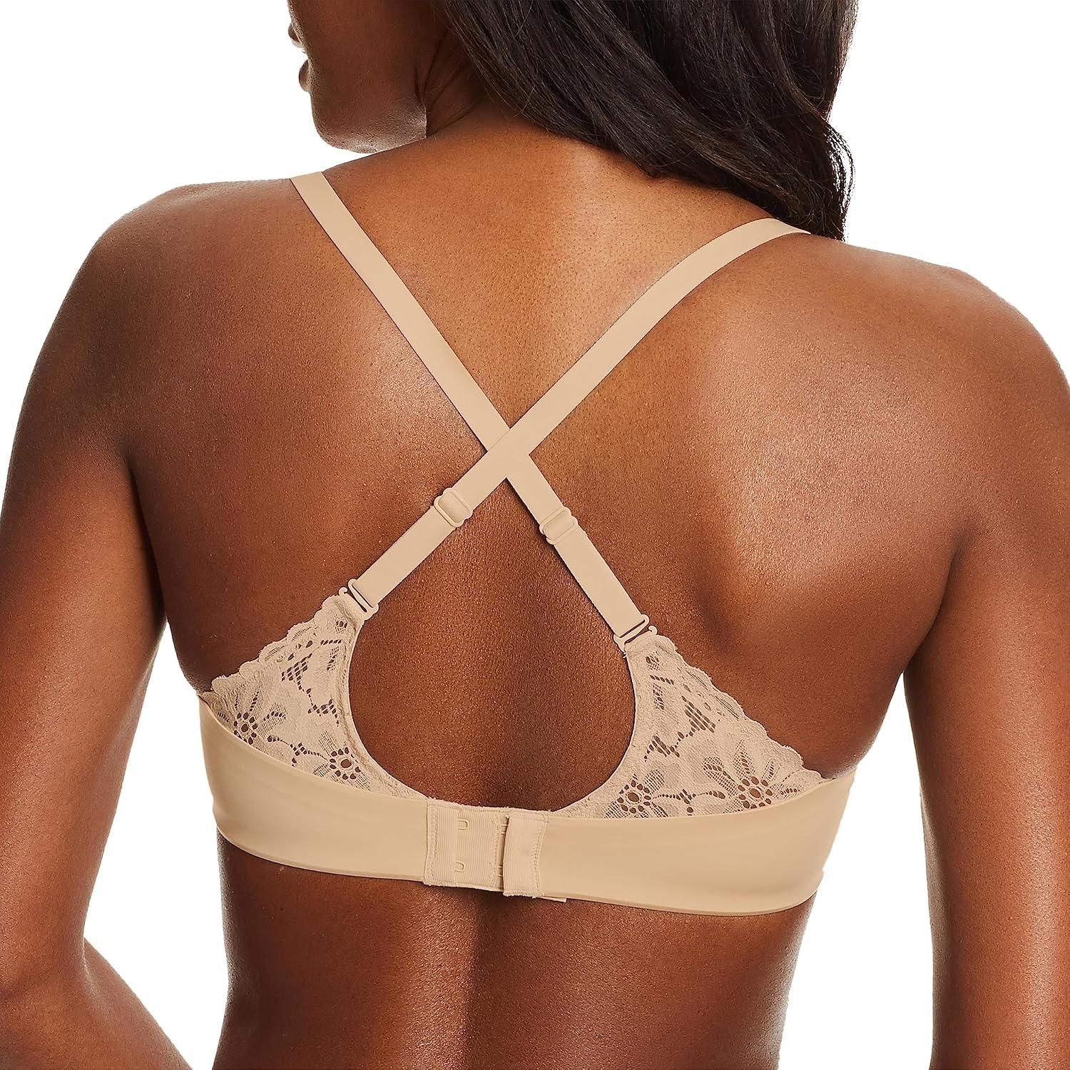 image:imageMaidenform womens One Fab Fit Underwire Bra Microfiber Tshirt Bra Convertible Retired ColorsParis Nude