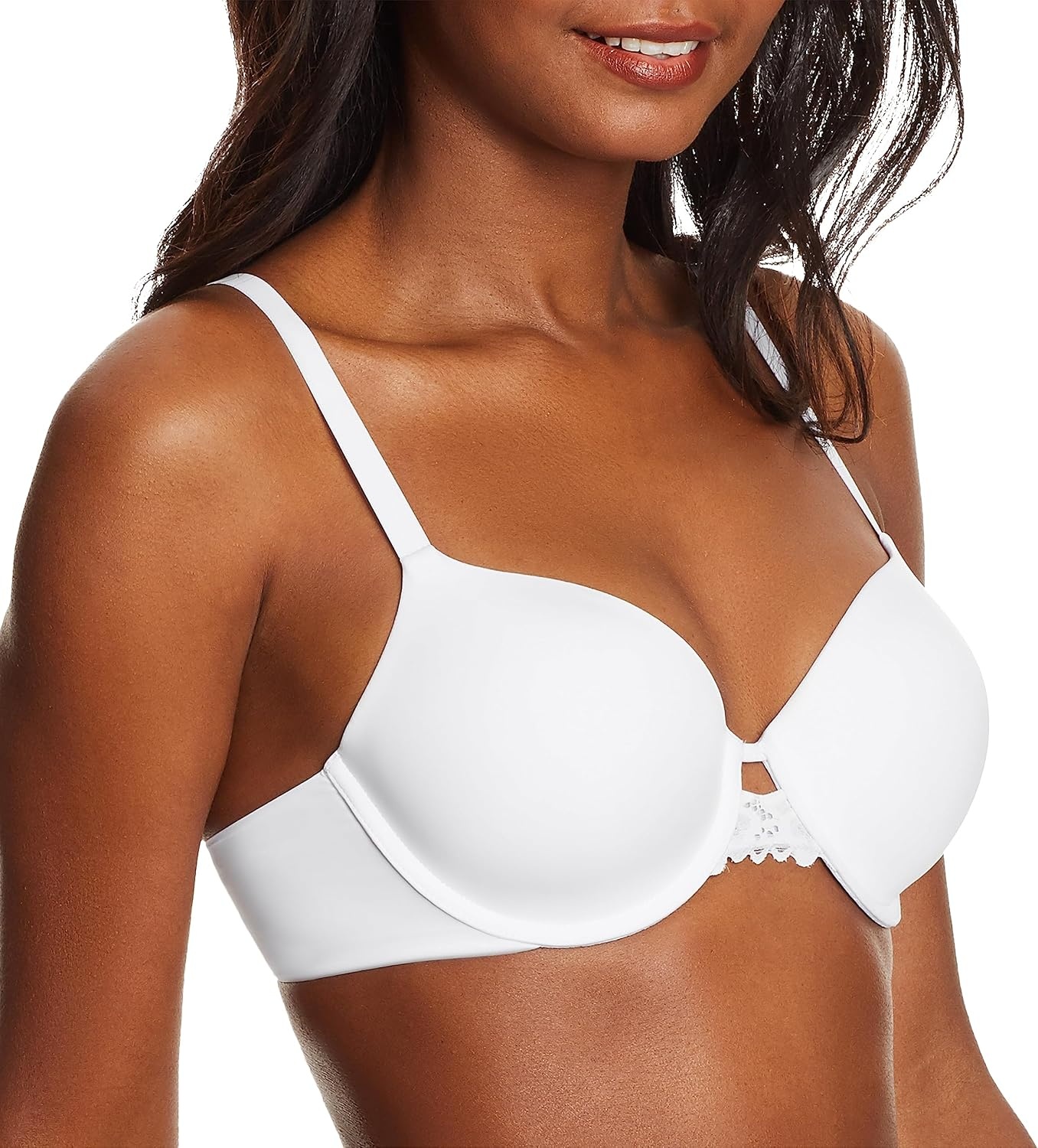 image:imageMaidenform womens One Fab Fit Underwire Bra Microfiber Tshirt Bra Convertible Retired ColorsWhite