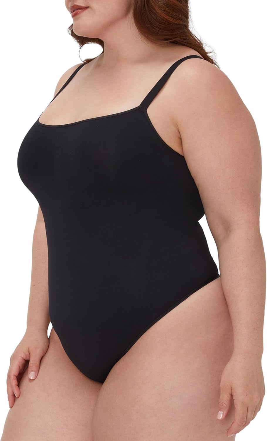 image:imageMaidenform womens Seamless Shapewear Tummy Control Thong Bodysuit Firm Control Thong Body ShaperBlack