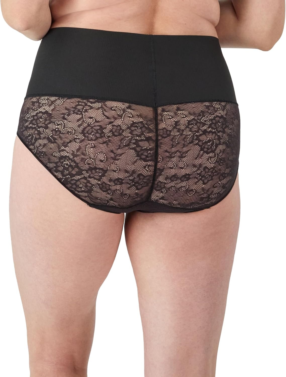 image:imageMaidenform womens Shapewear Underwear Tummy Control Shapewear for Women Panties Lace Options Fajas Plus Size TooBlack Lace