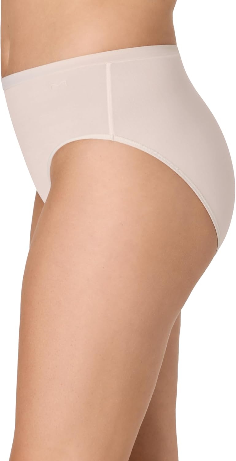 image:imageMaidenform womens Underwear Briefs Highrise Brief Panties for Women Seamless Panty Stretch MicrofiberBeige BisqueBeige BisqueBallerina SlipperDeep Glow