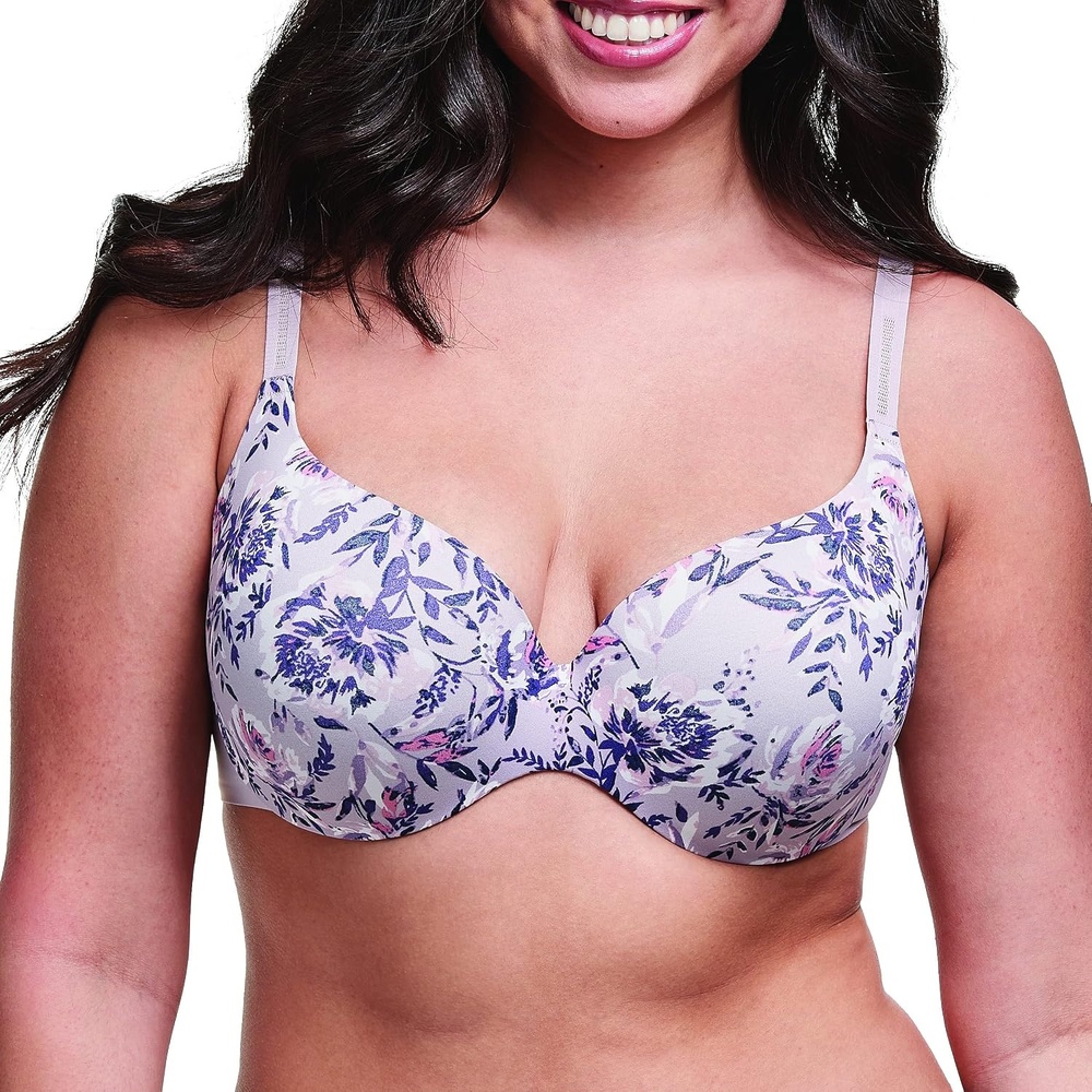 image:imageMaidenform Comfort Devotion Dreamwire Back Smoothing Underwire BraTrademark Floral Print Gloss