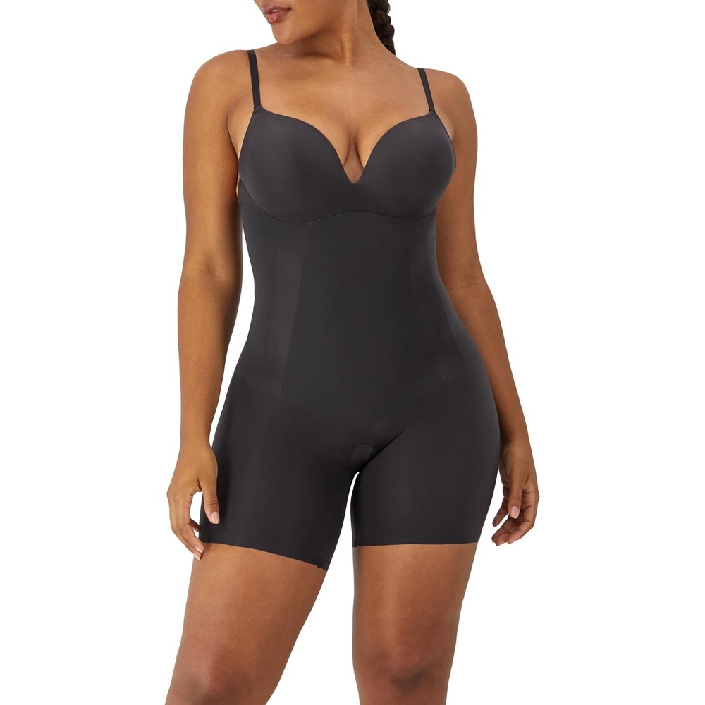 image:imageMaidenform Womens Allinone With Builtin Bra Shapewear Dms089Black