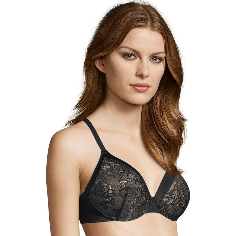 image:imageMaidenform Womens Comfort Devotion Underwire Bra Convertible Tshirt Bra Retired ColorsBlackBody Beige