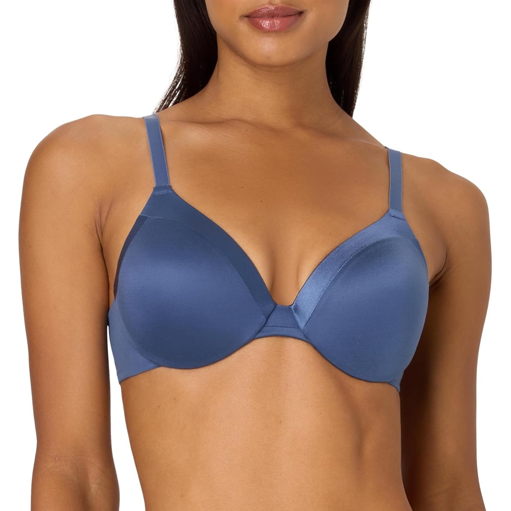 image:imageMaidenform Womens Comfort Devotion Underwire Bra Convertible Tshirt Bra Retired ColorsDungaree Blue
