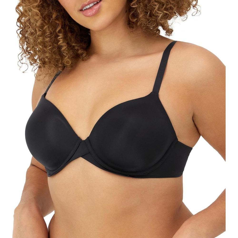 image:imageMaidenform Womens Demi Underwire Bra One Fab Fit Lightly Padded Bras for Women Convertible Straps PlusBlack