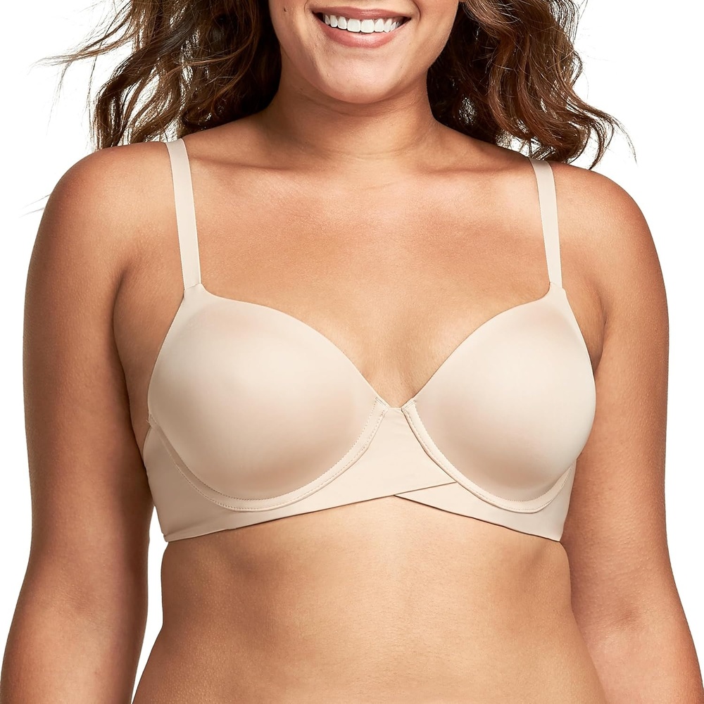 image:imageMaidenform Womens Demi Underwire Bra One Fab Fit Lightly Padded Bras for Women Convertible Straps PlusParis Nude