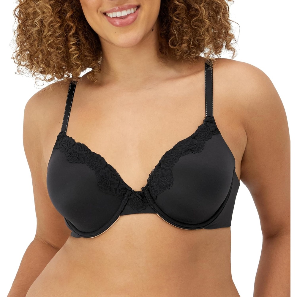 image:imageMaidenform Womens Padded Underwire Bra Full Coverage TShirt Bras for Women Convertible Seamless PlusBlackBody Beige Lining