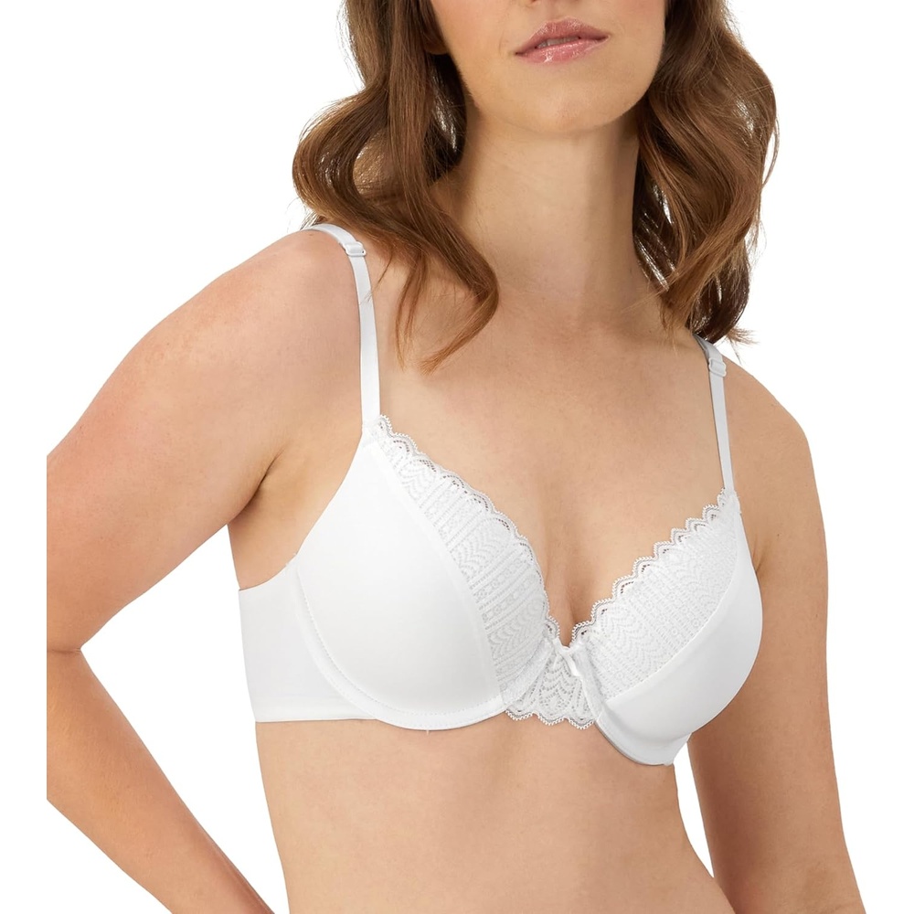 image:imageMaidenform Womens Padded Underwire Bra Full Coverage TShirt Bras for Women Convertible Seamless PlusWhite