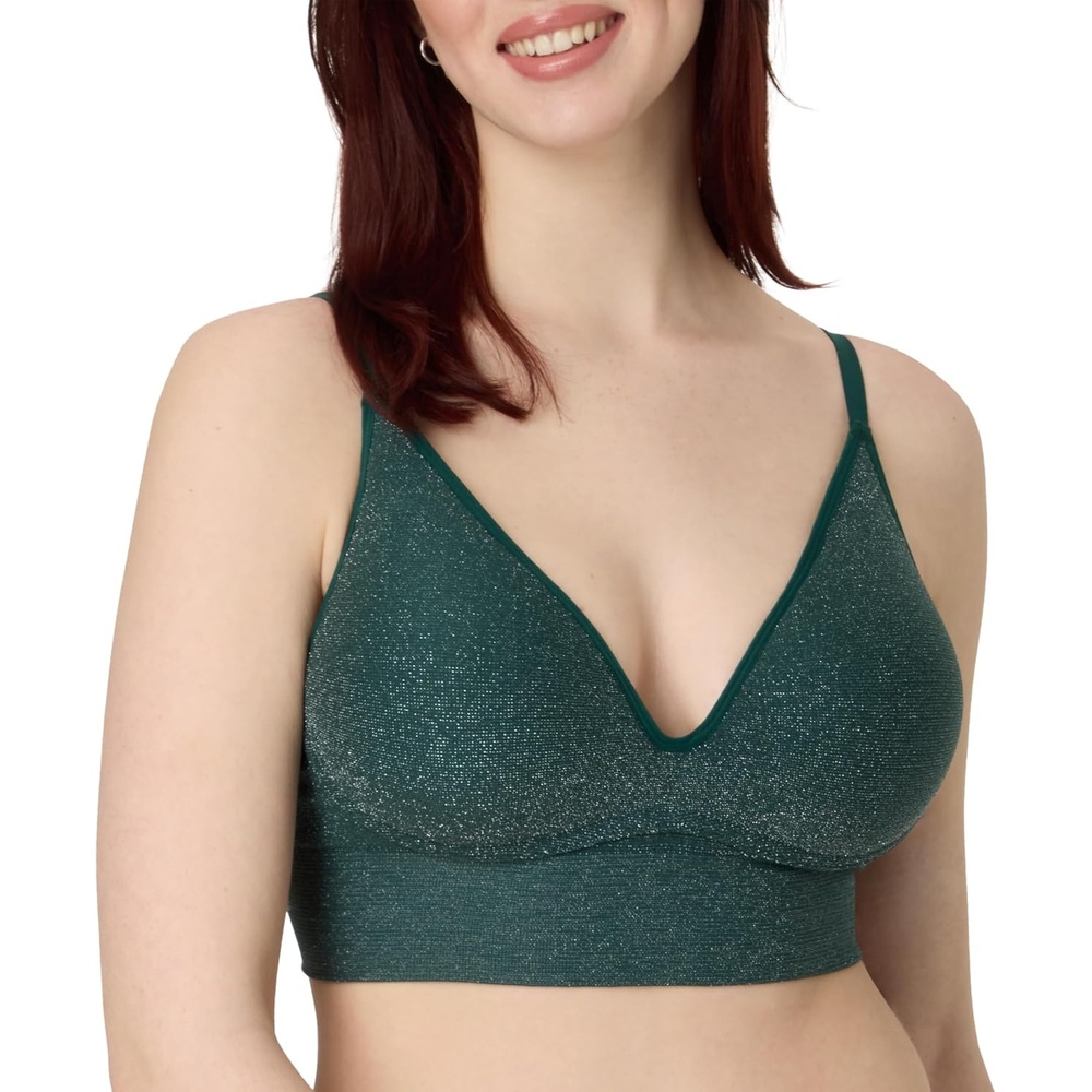 image:imageMaidenform Womens Pushup Bra M Seamless Lift Longline Bralettes Bras for Women Seamless Convertible Plus Sizes TooFashion GreenSilver