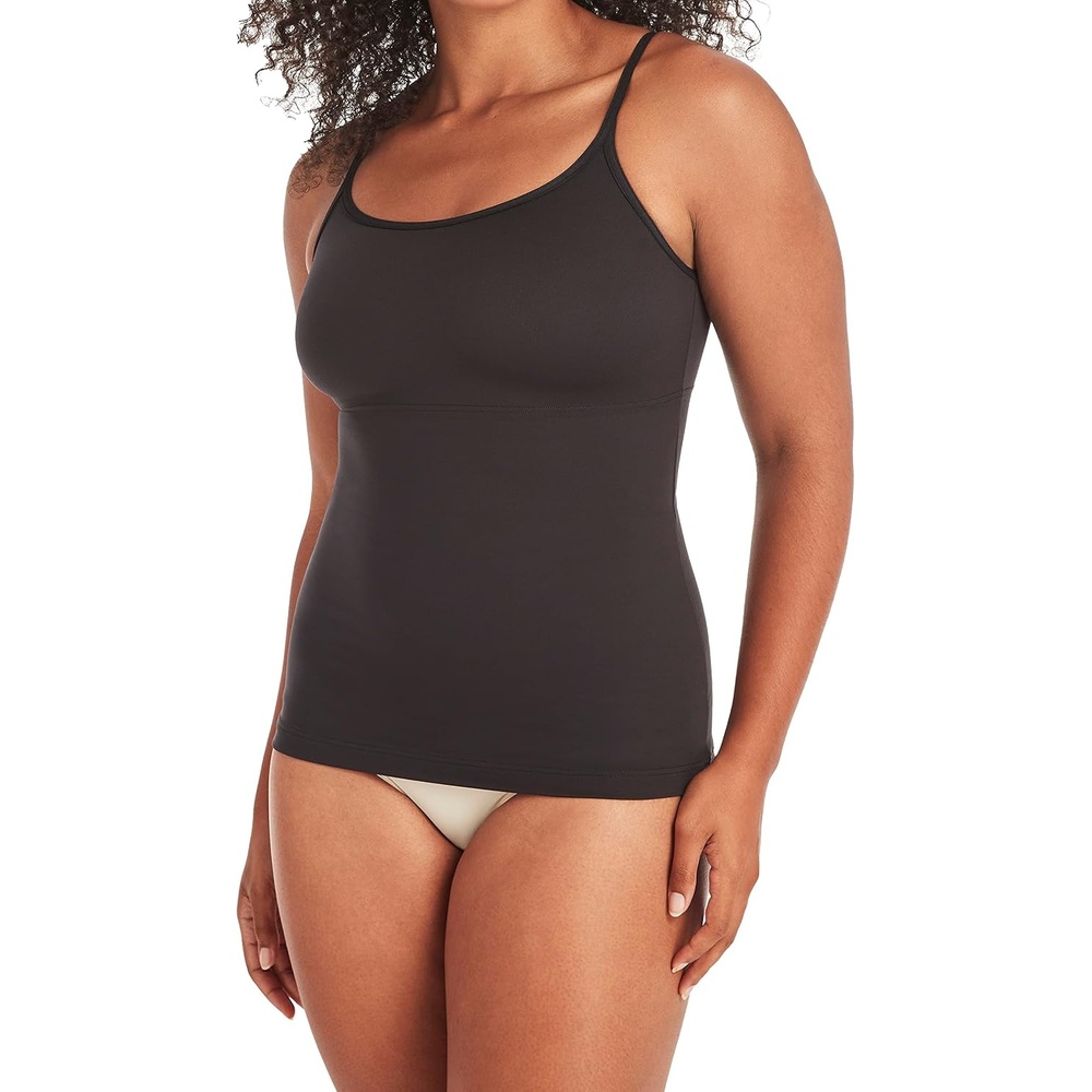 image:imageMaidenform Womens Shapewear Cami Tank Top Tummy Control Shapewear for Women Backsmoothing Fajas Cami Plus Size TooBlack